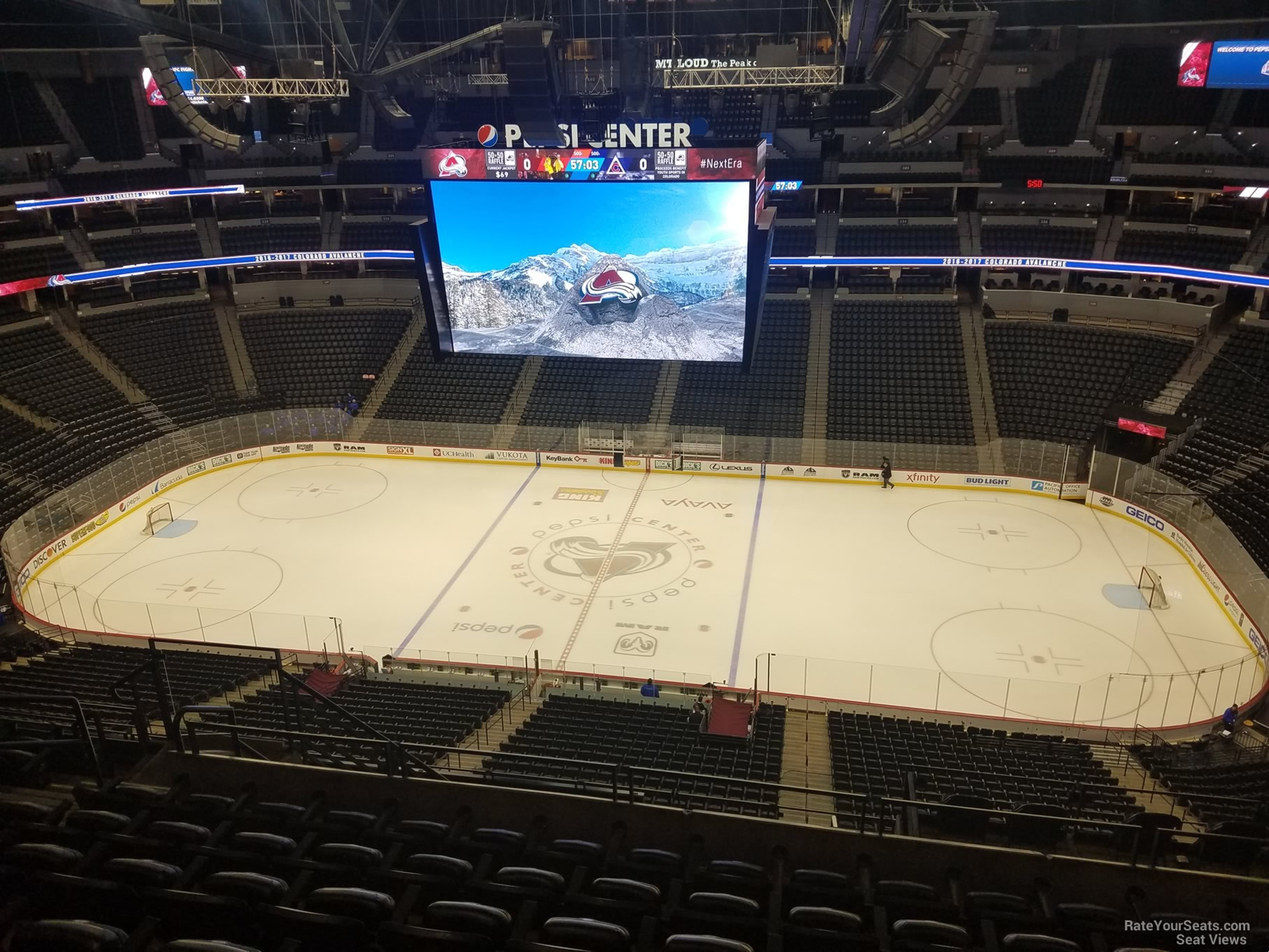 section 380, row 12 seat view  for hockey - ball arena