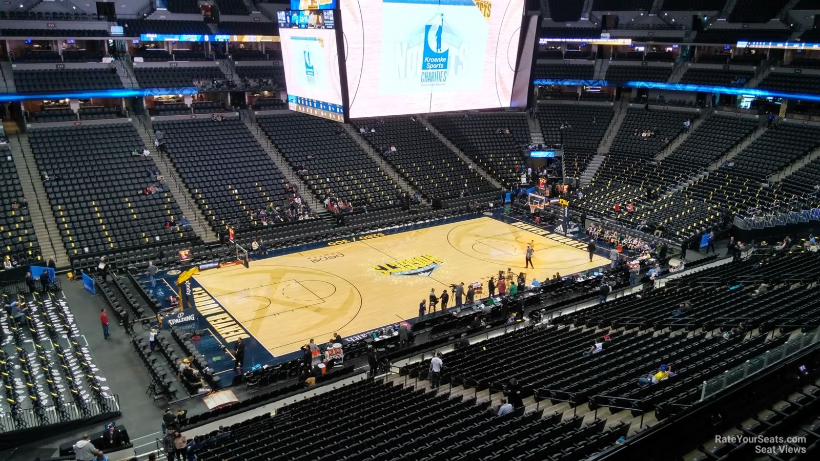 section 309, row 1 seat view  for basketball - ball arena