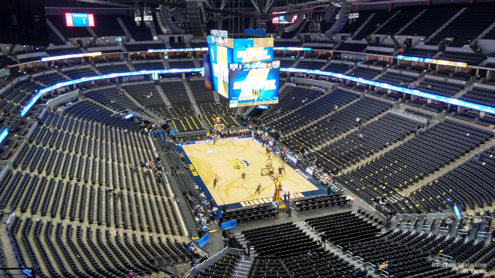 section 326, row 11 seat view for basketball - ball arena