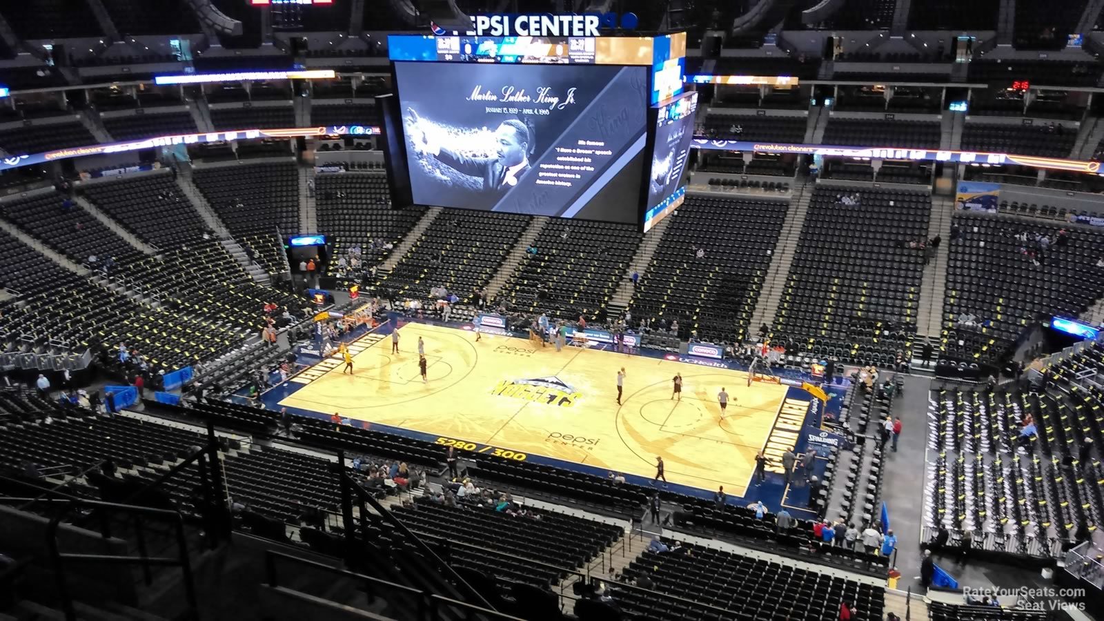 section 338, row 11 seat view  for basketball - ball arena