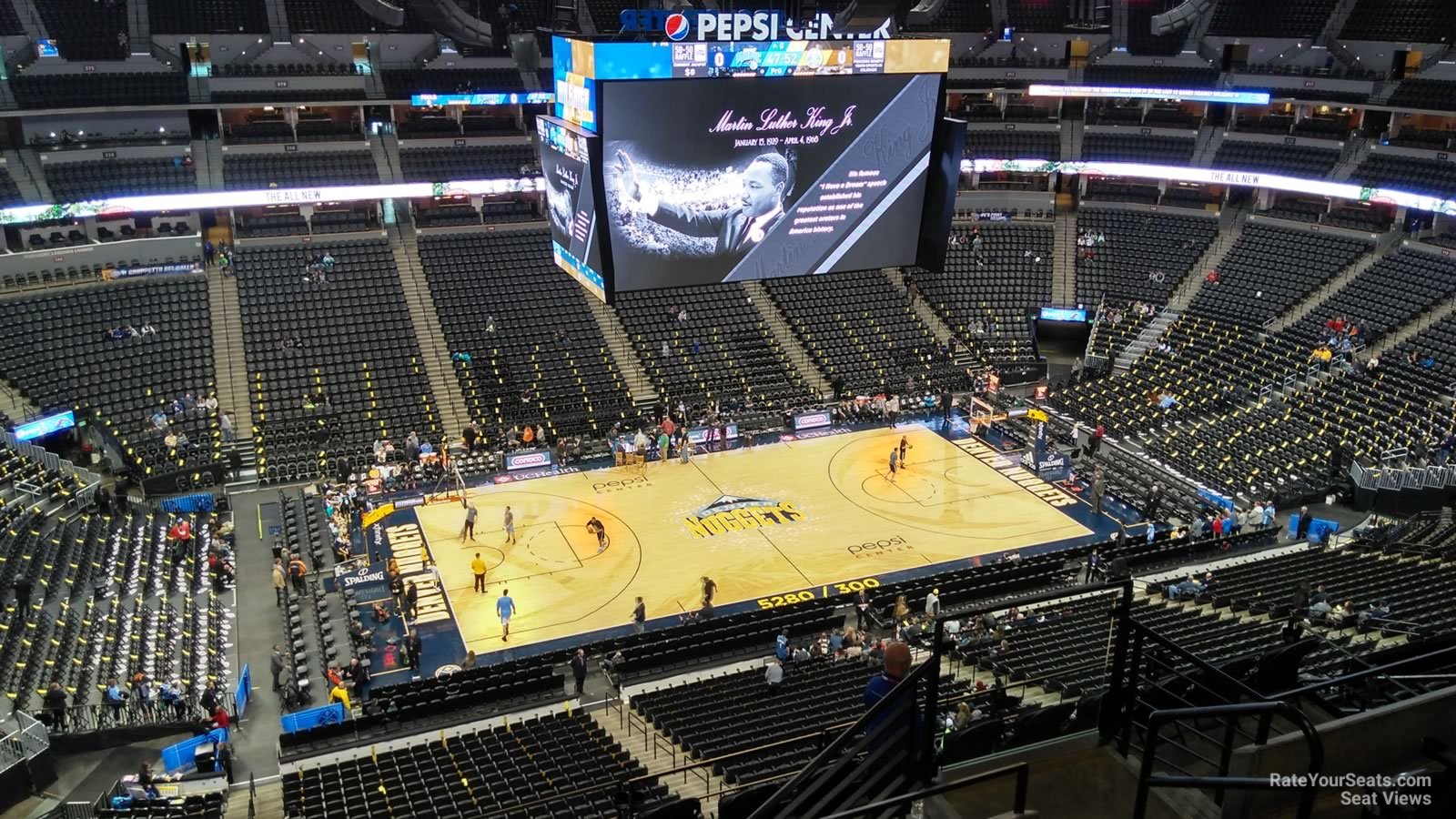 section 346, row 11 seat view  for basketball - ball arena