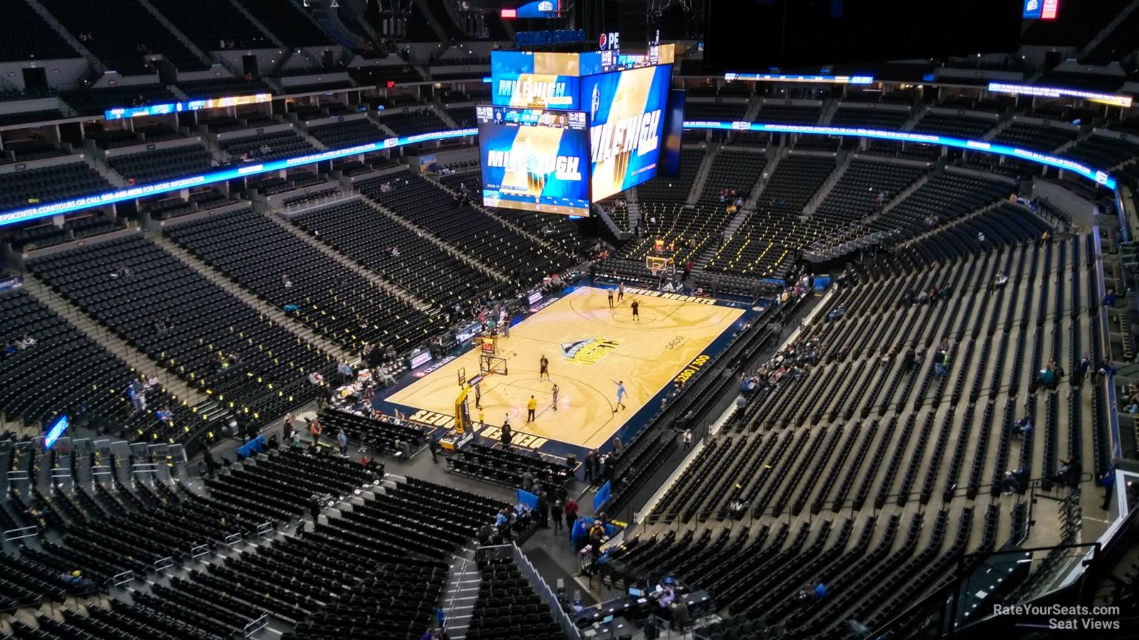 section 356, row 11 seat view  for basketball - ball arena