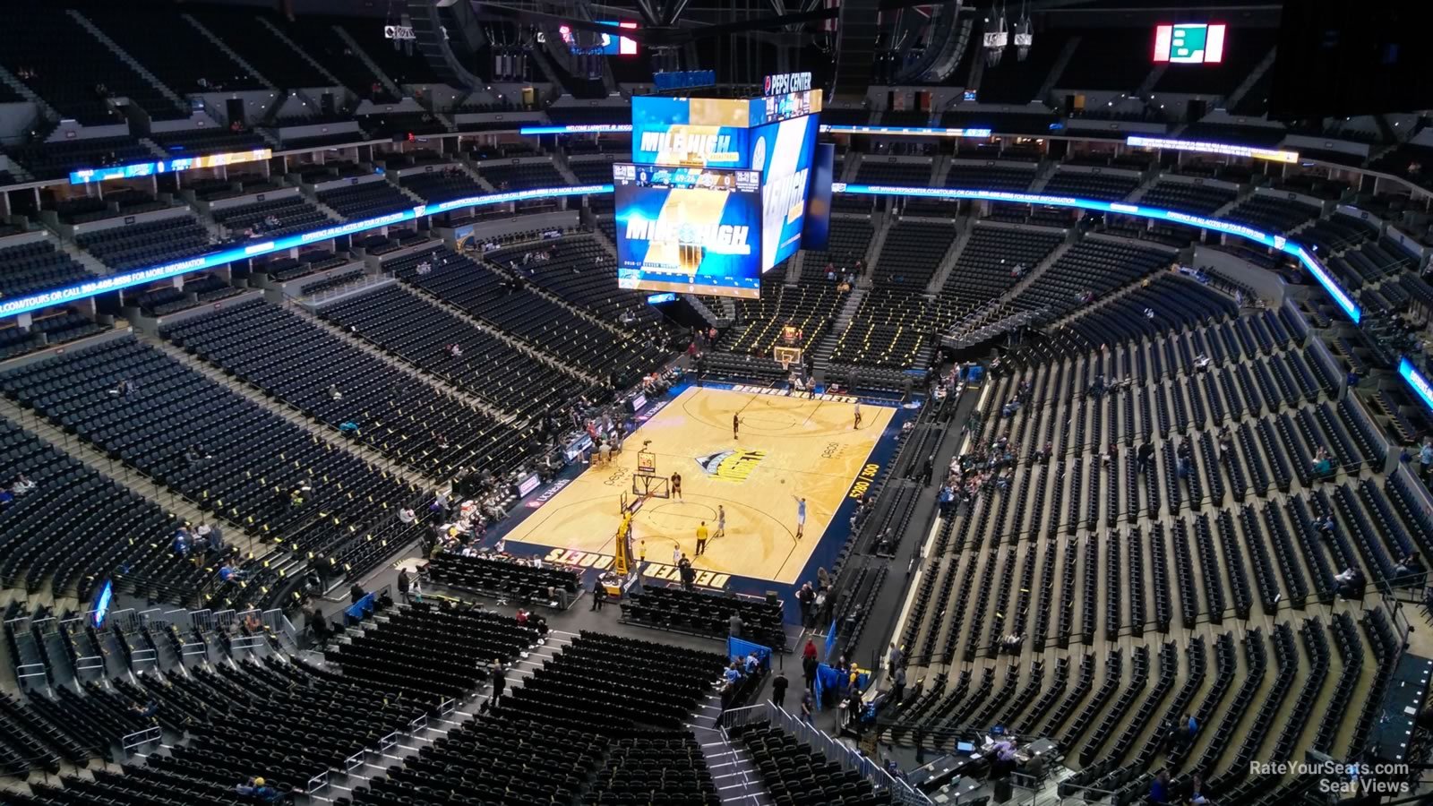 section 358, row 11 seat view  for basketball - ball arena