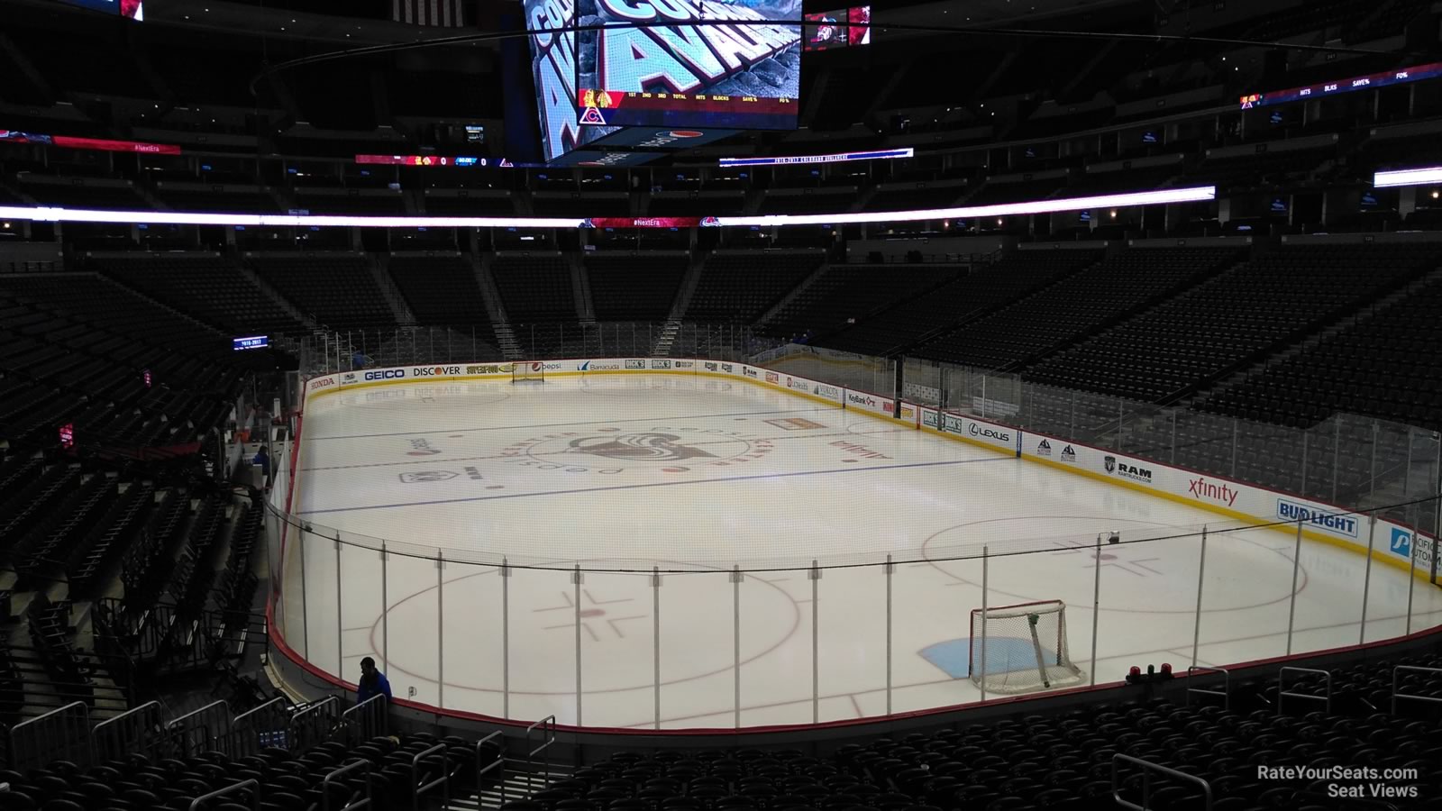 section 140, row 19 seat view  for hockey - ball arena