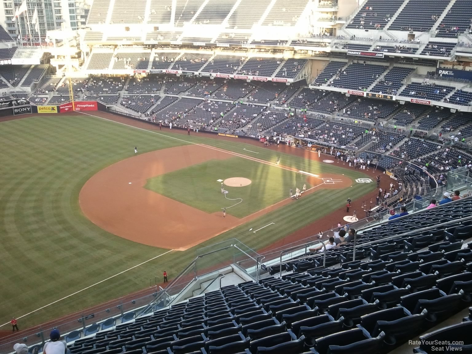 section 320, row 21 seat view  for baseball - petco park