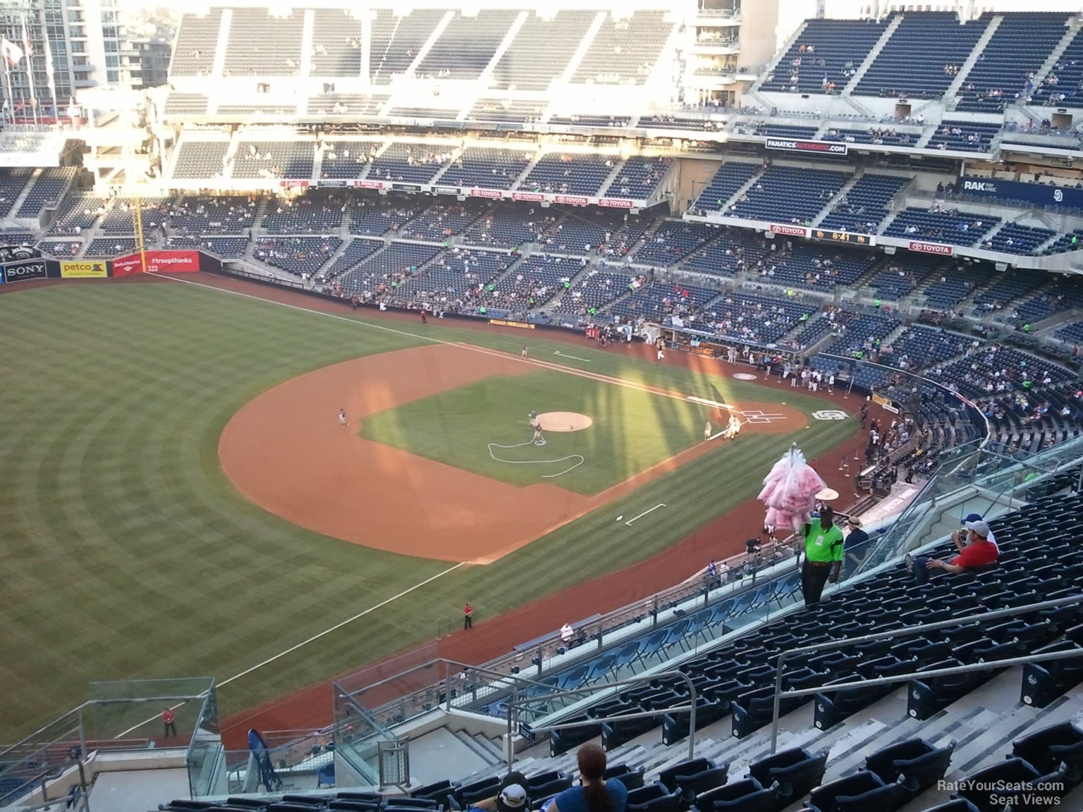 section 322, row 21 seat view  for baseball - petco park