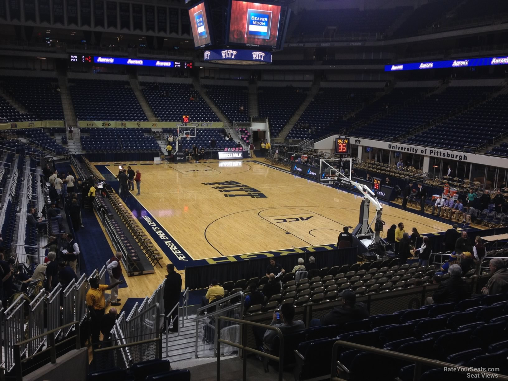 section 103, row n seat view  for basketball - petersen events center