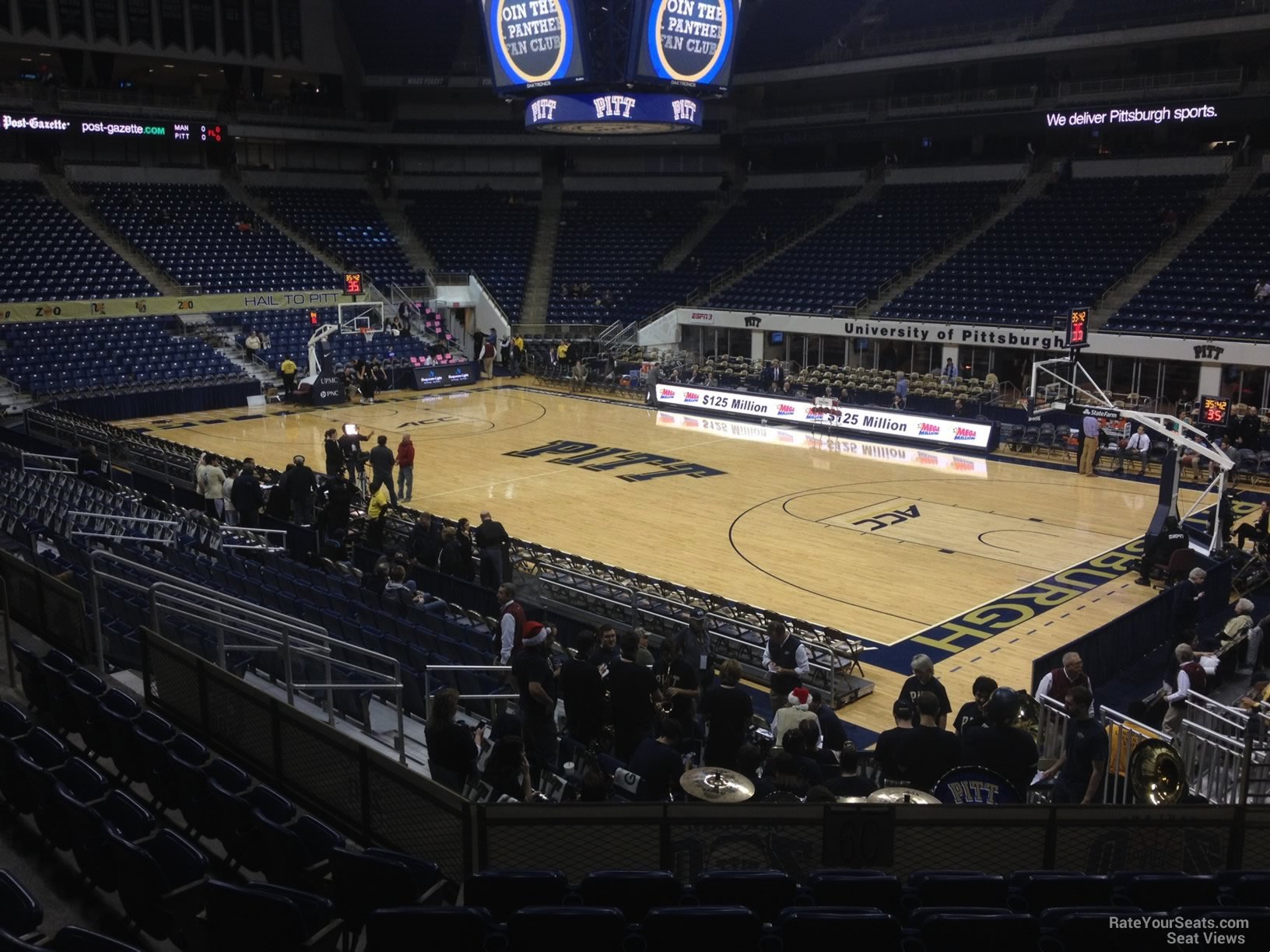 section 105, row n seat view  - petersen events center