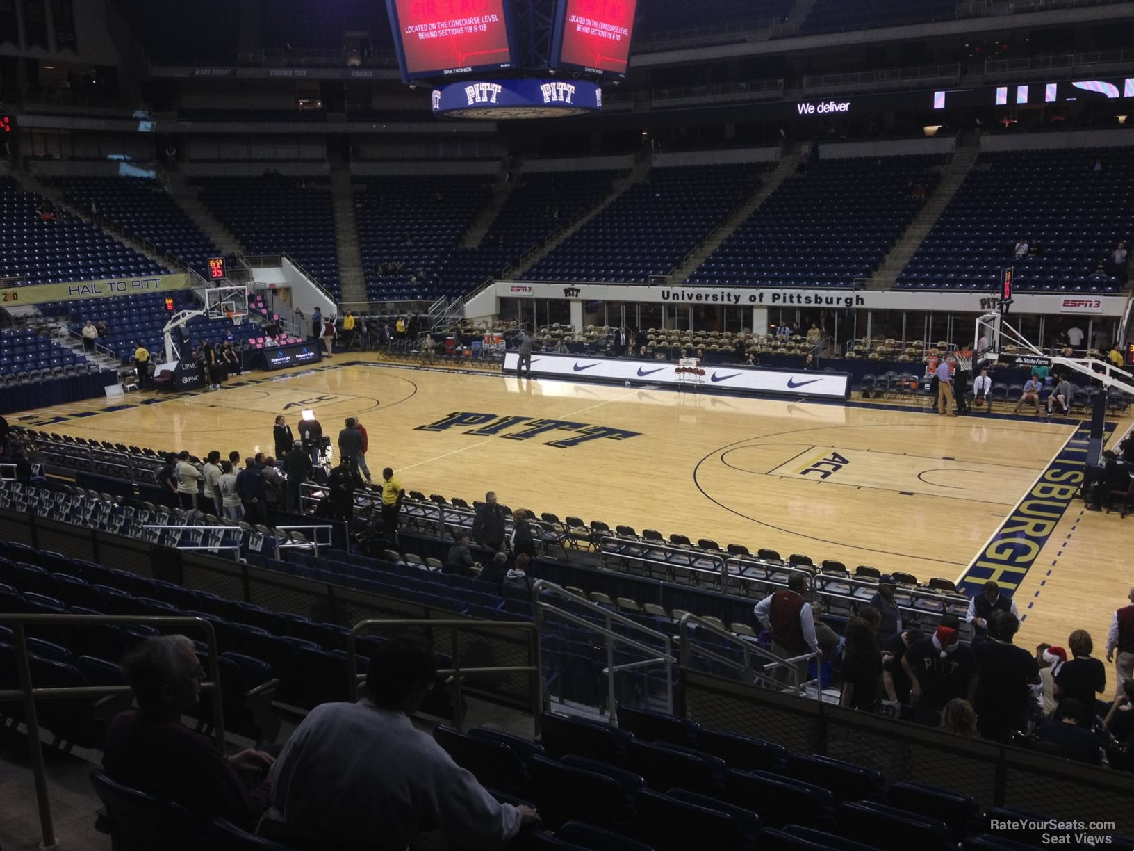 section 106, row n seat view  - petersen events center