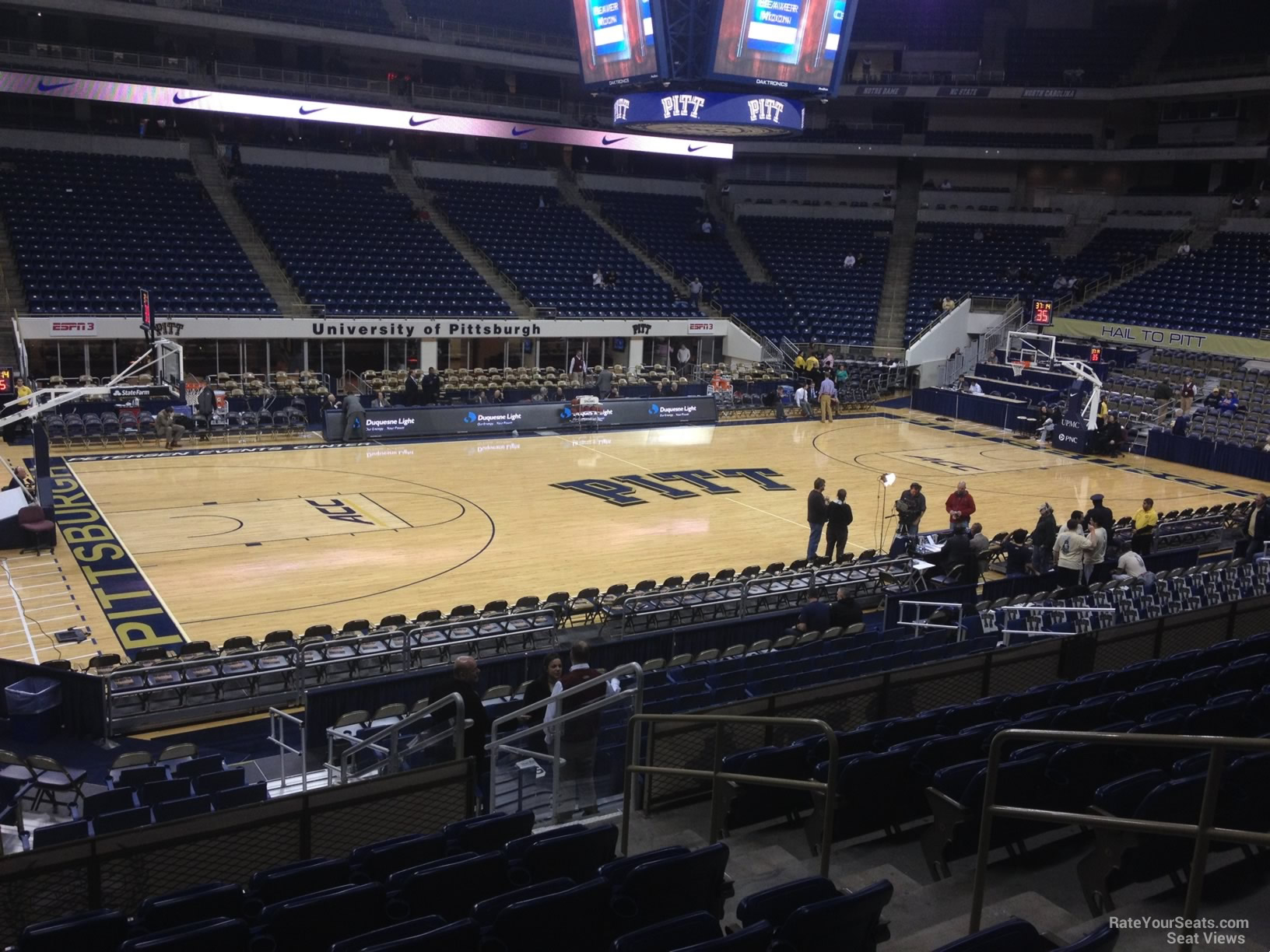 section 110, row n seat view  - petersen events center