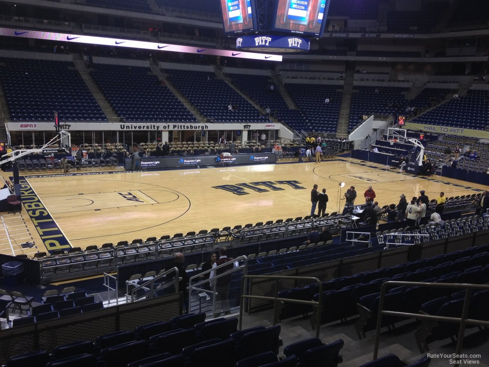 section 110, row n seat view  for basketball - petersen events center