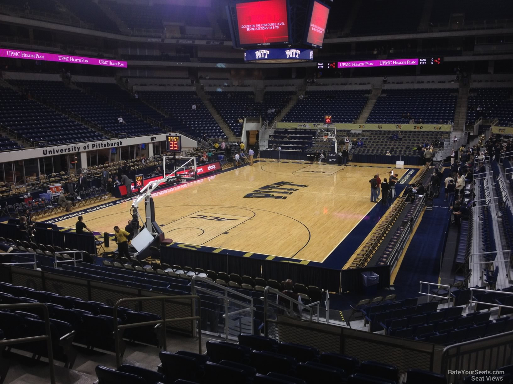 section 113, row n seat view  - petersen events center