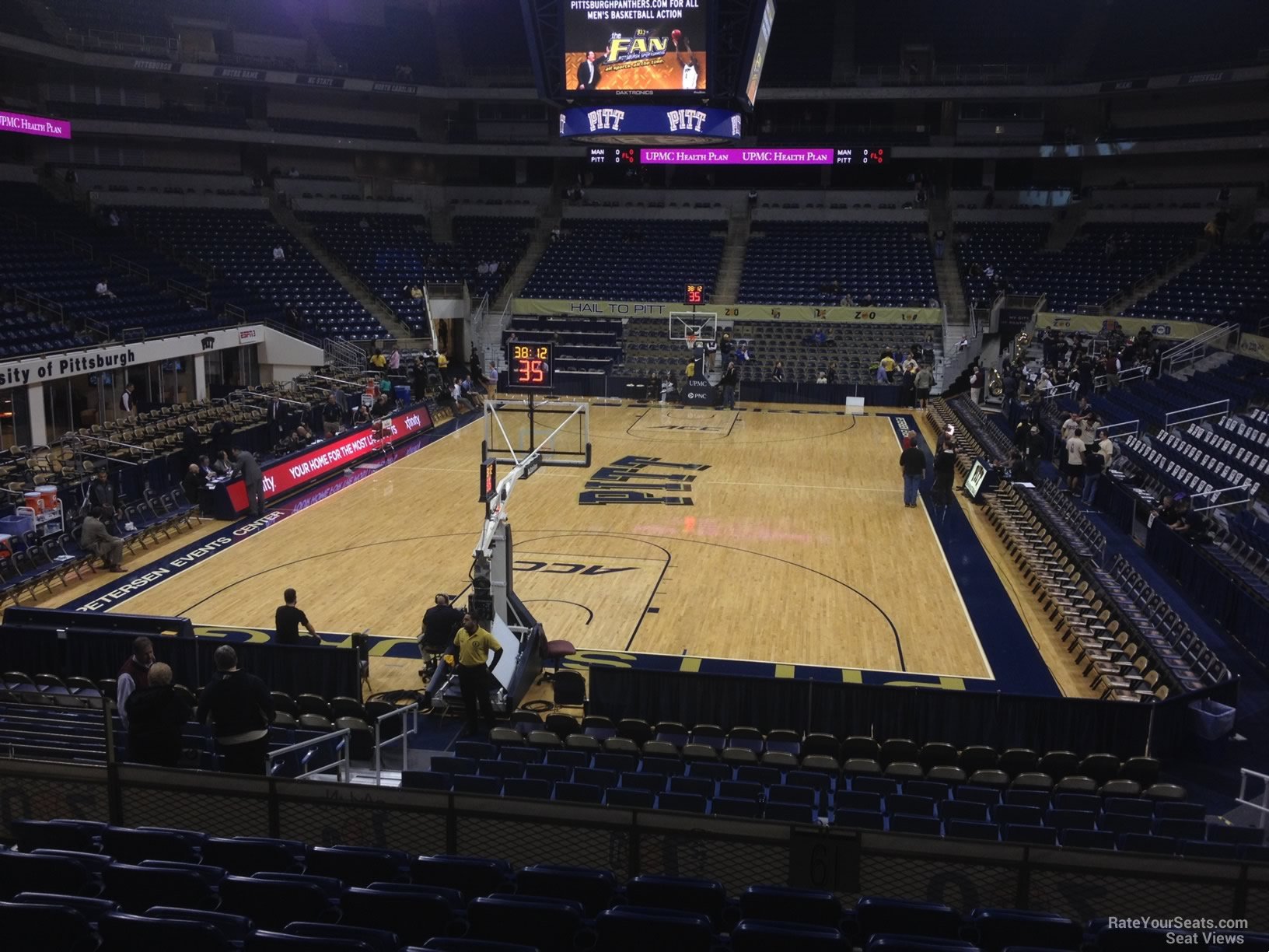section 114, row n seat view  - petersen events center