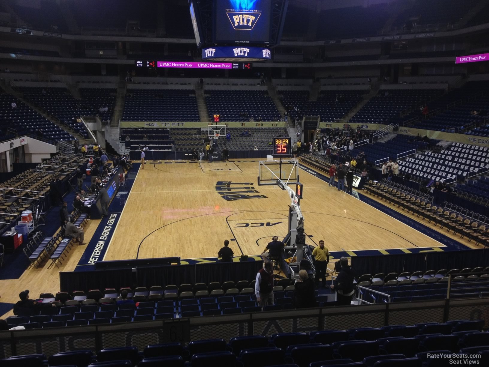 section 115, row n seat view  for basketball - petersen events center