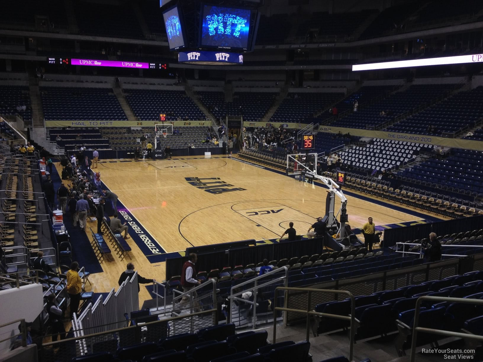 section 116, row n seat view  - petersen events center