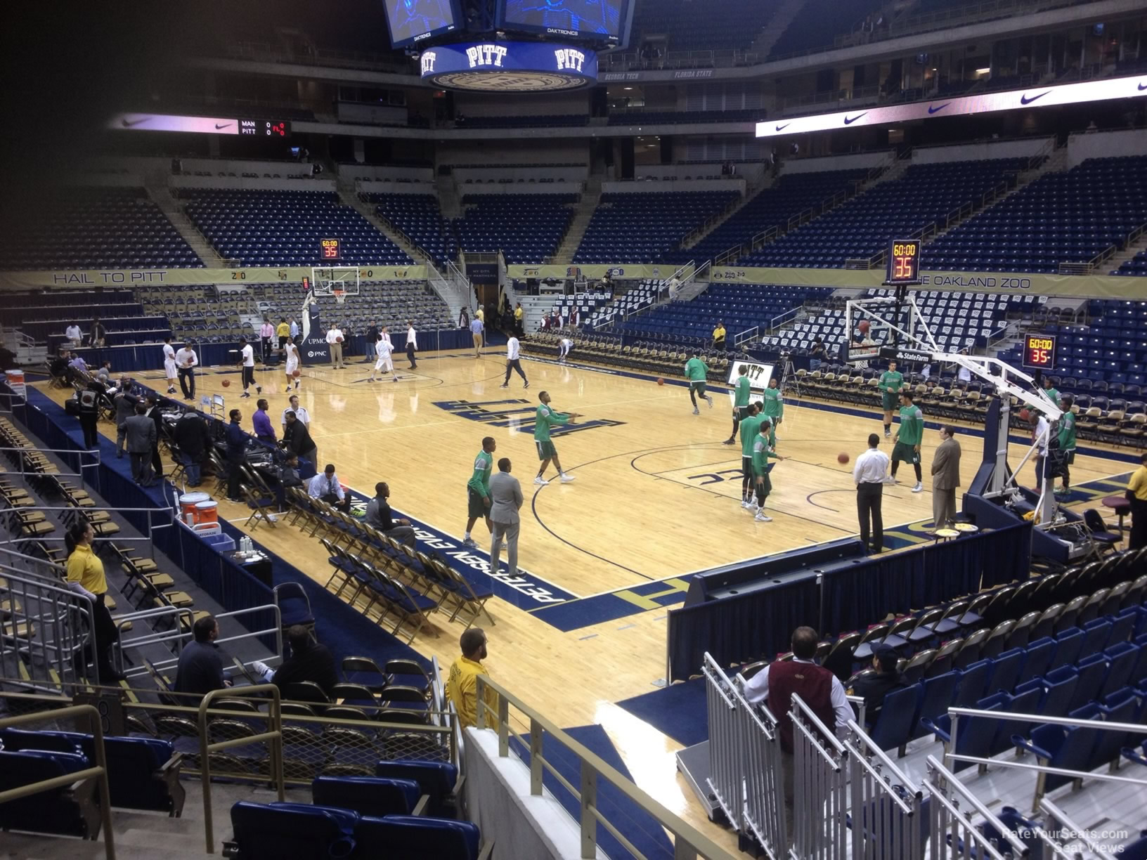 section 117, row h seat view  - petersen events center