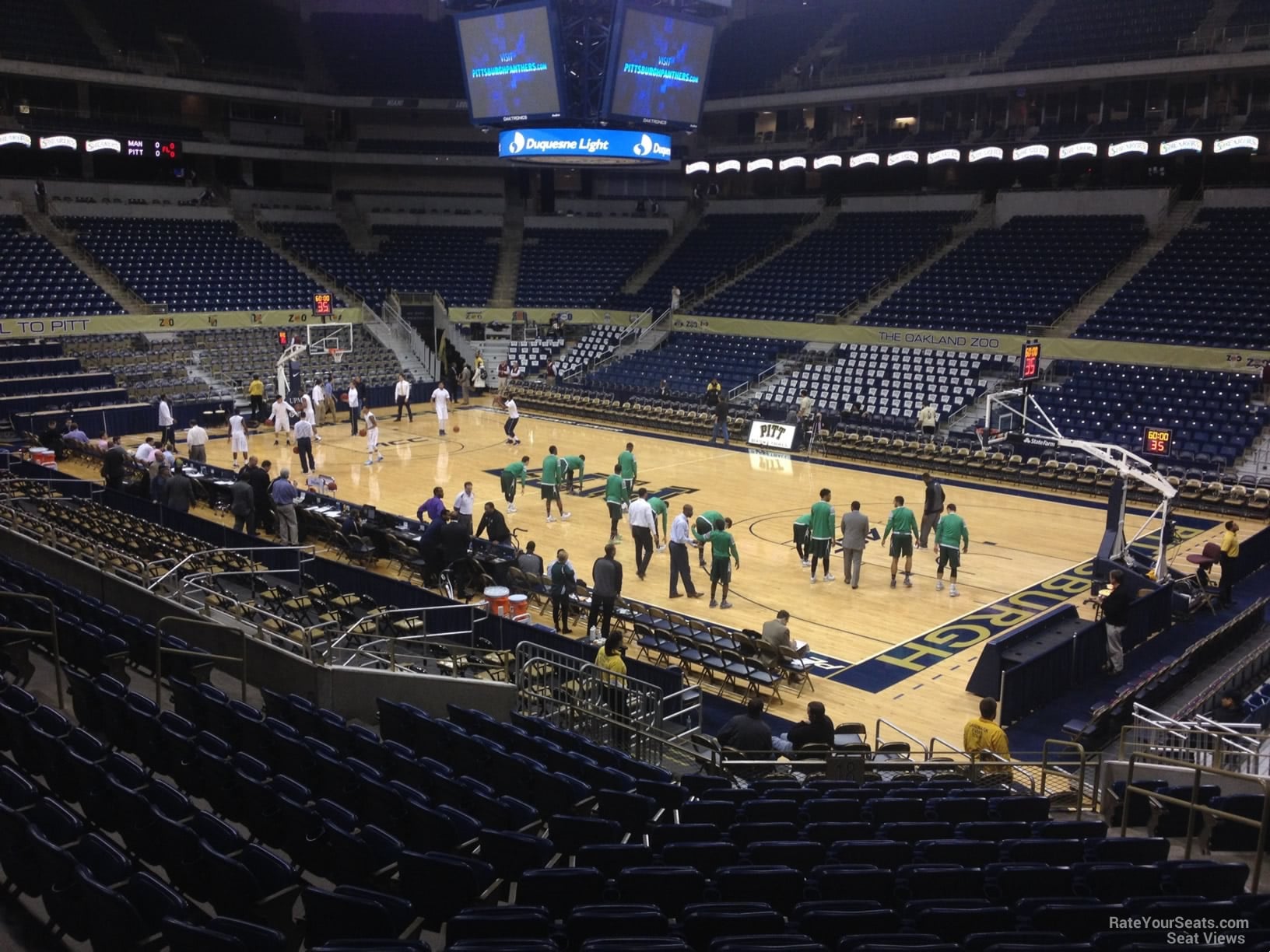 section 118, row p seat view  for basketball - petersen events center
