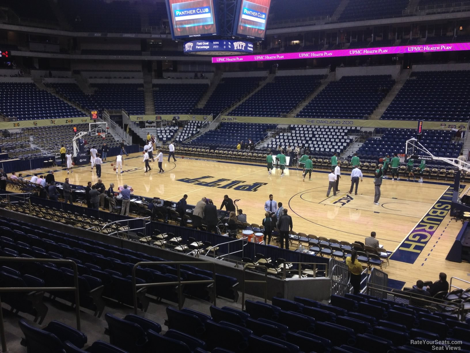 section 119, row n seat view  for basketball - petersen events center
