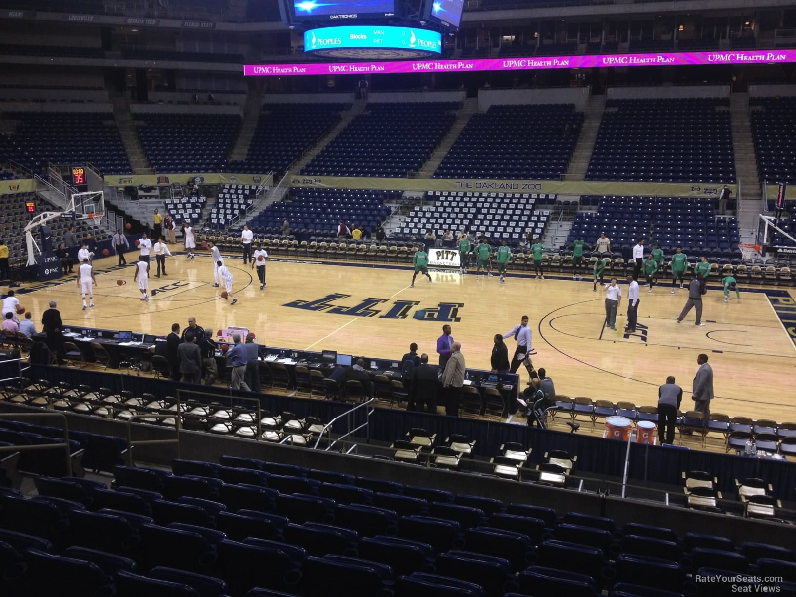 section 120, row n seat view  for basketball - petersen events center