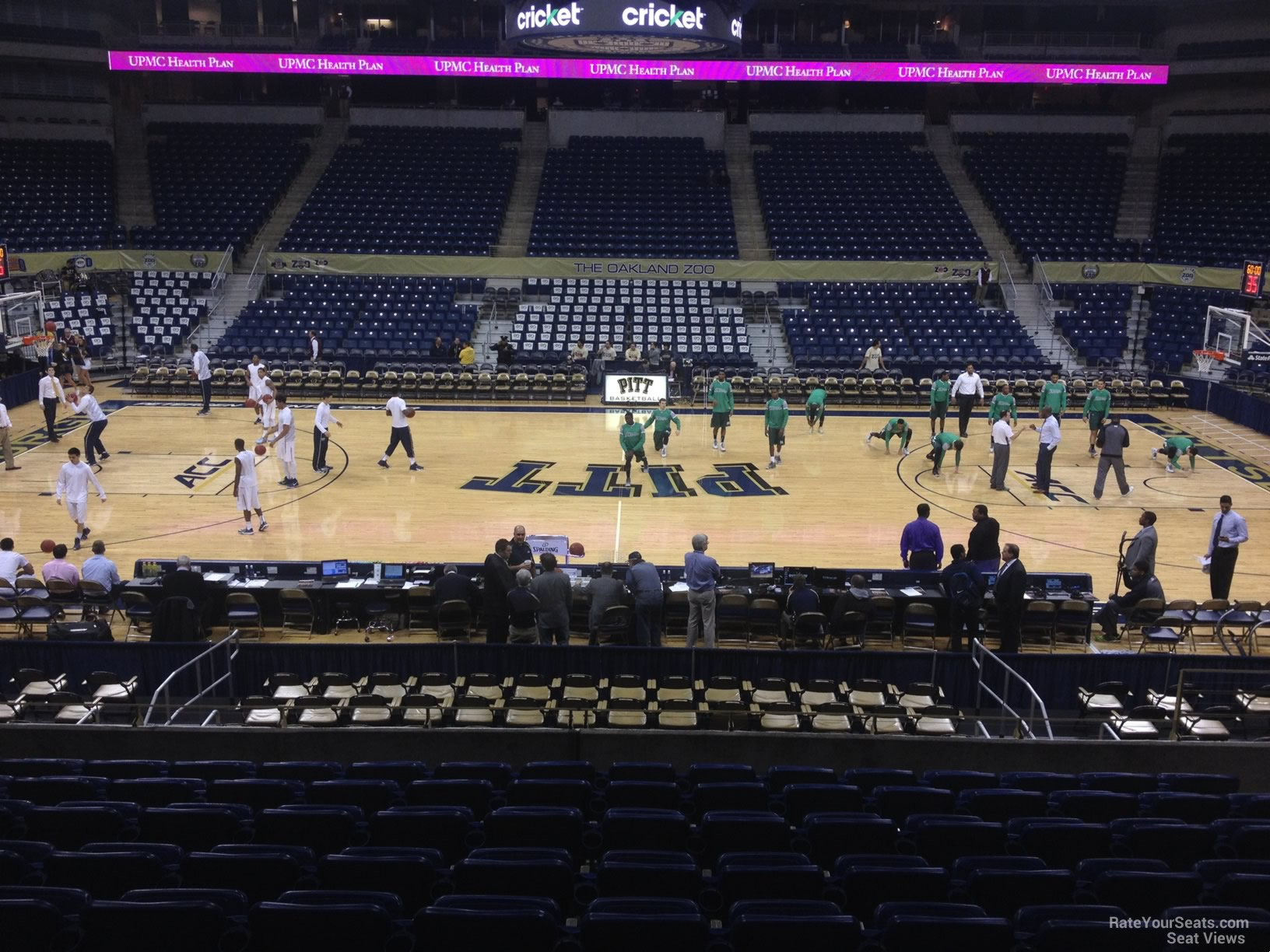 section 121, row n seat view for basketball - petersen events center