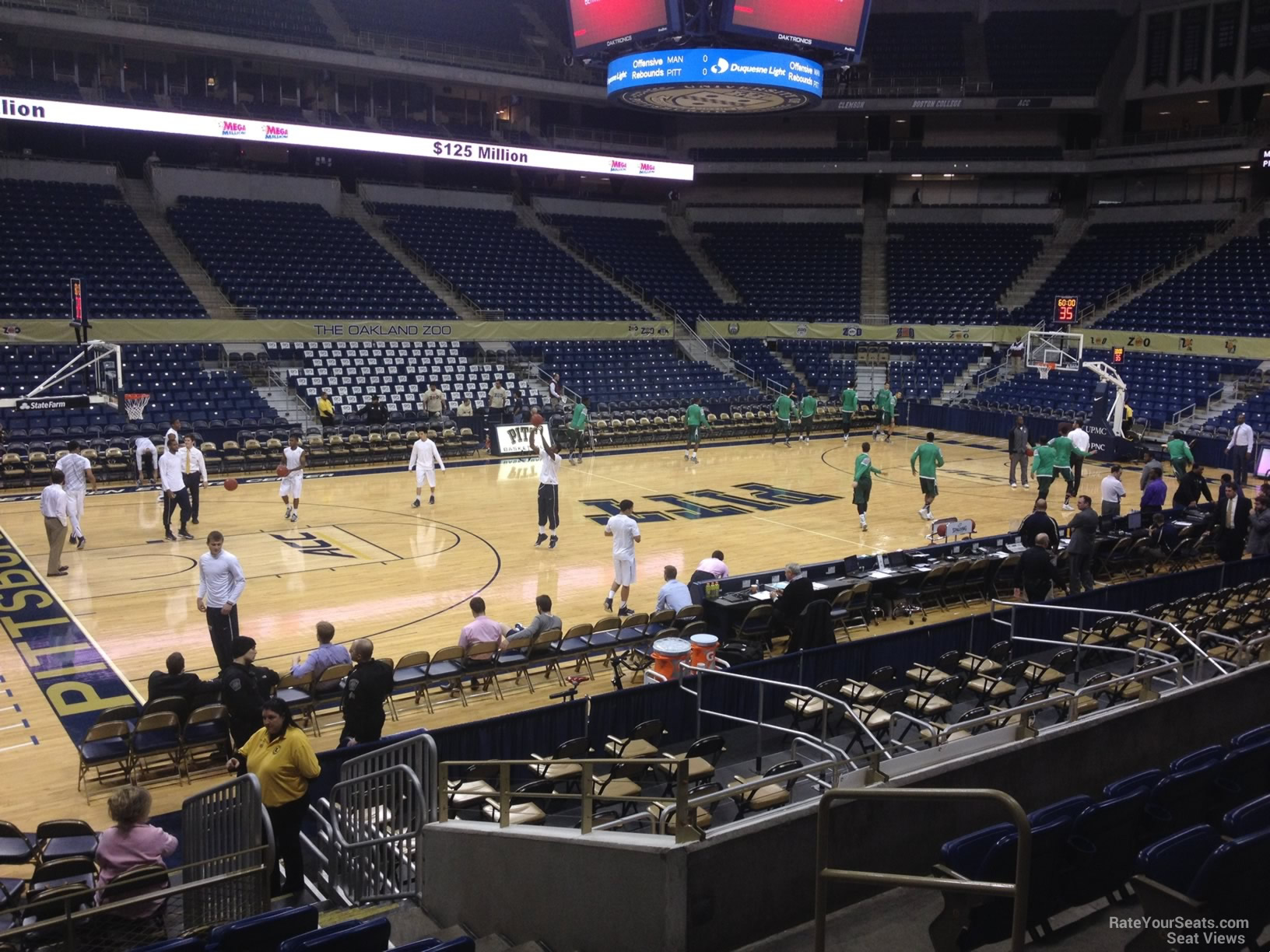 section 123, row h seat view  - petersen events center