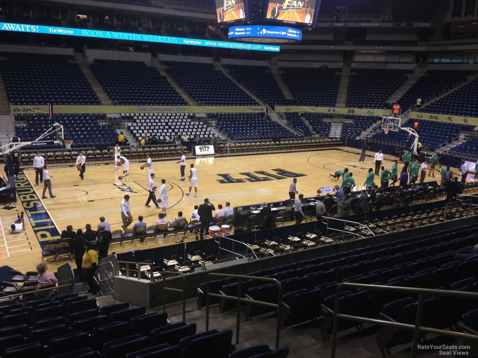 section 123, row n seat view  for basketball - petersen events center