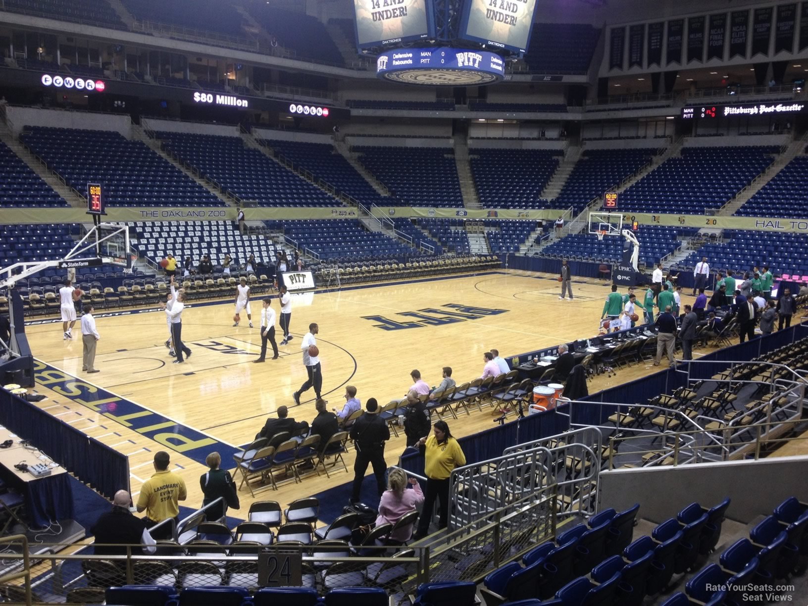 section 124, row h seat view  - petersen events center