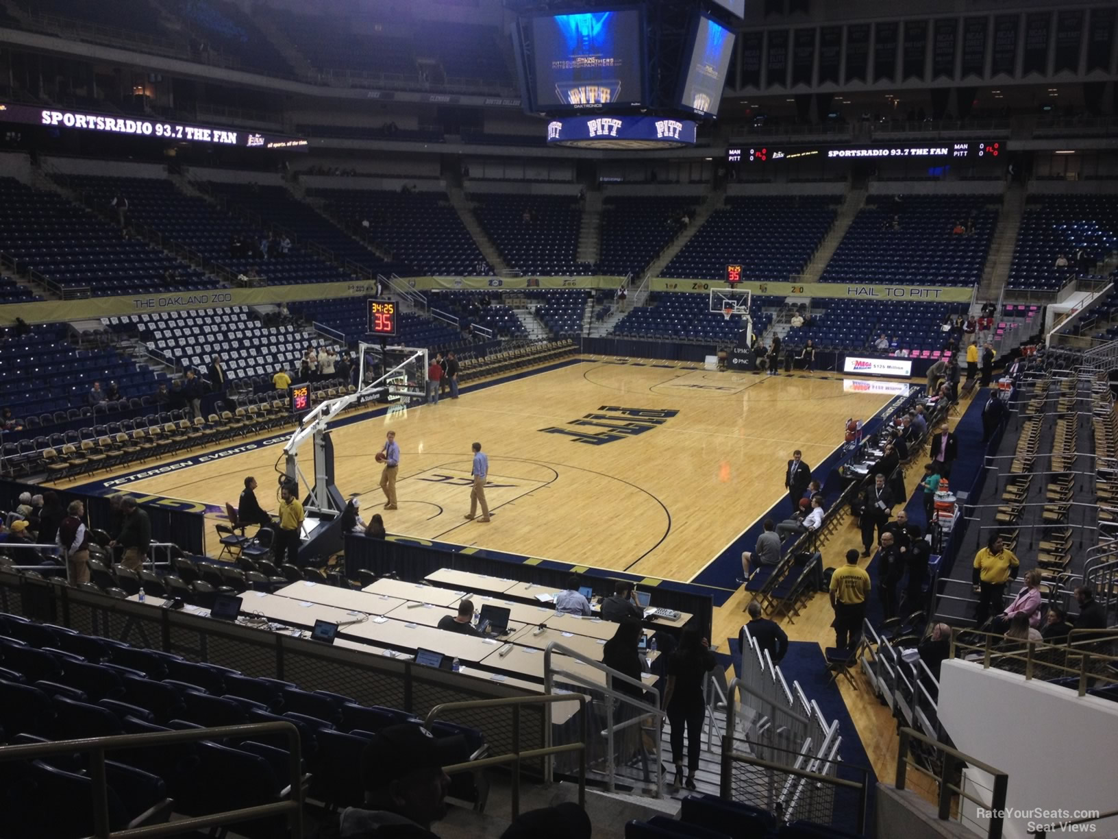 section 126, row n seat view  - petersen events center