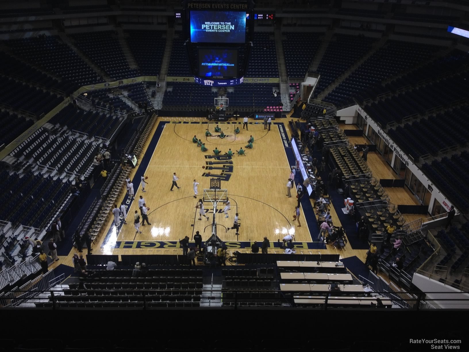 section 202, row f seat view  - petersen events center