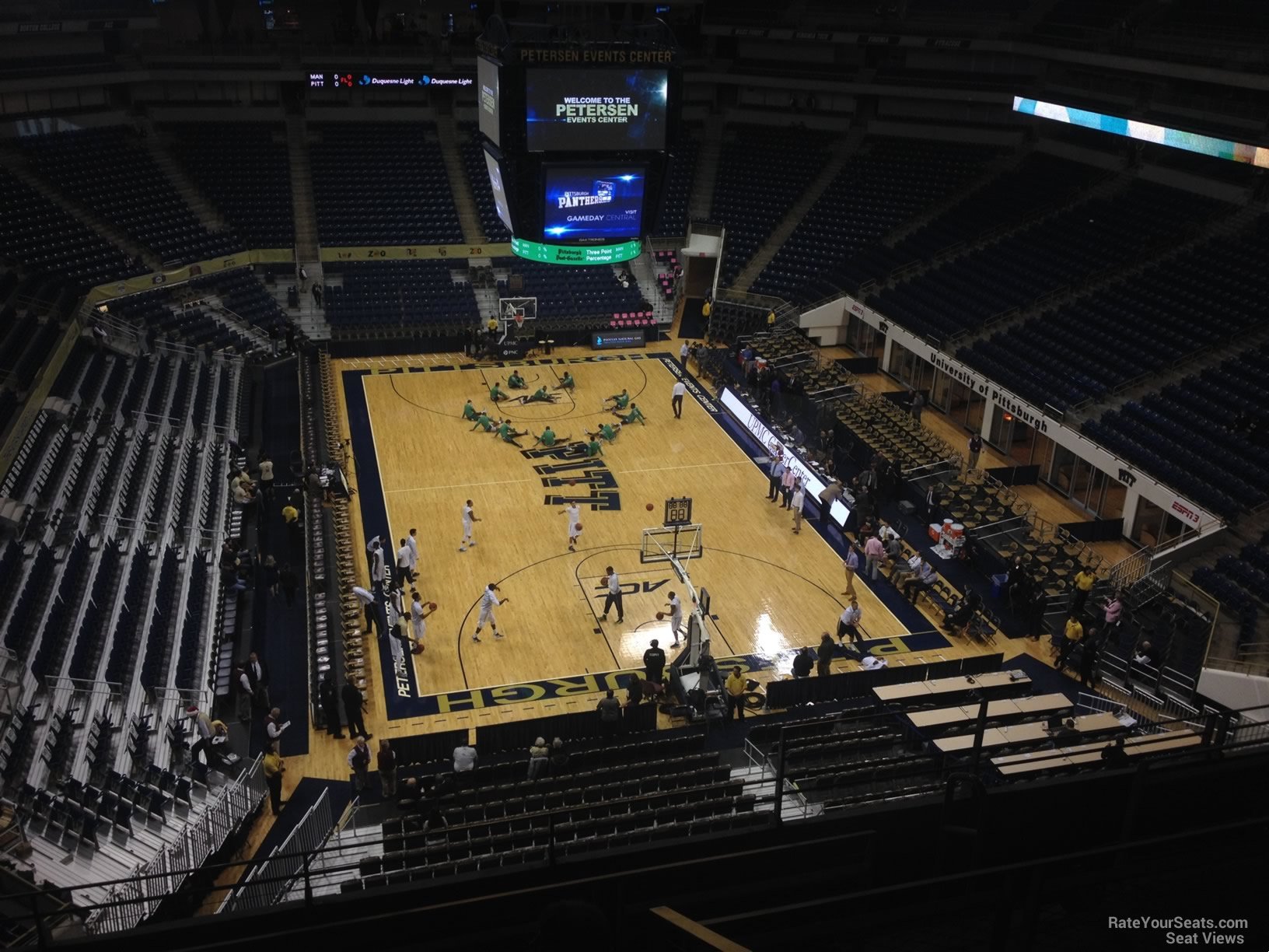 section 203, row f seat view  - petersen events center