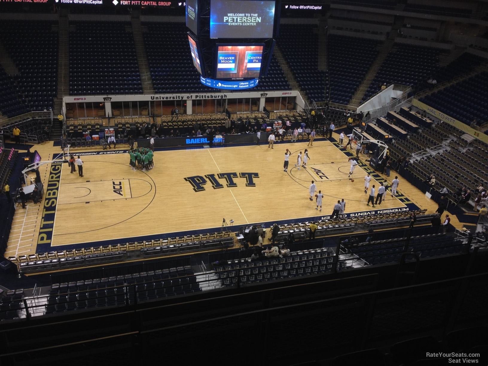 section 209, row f seat view  - petersen events center