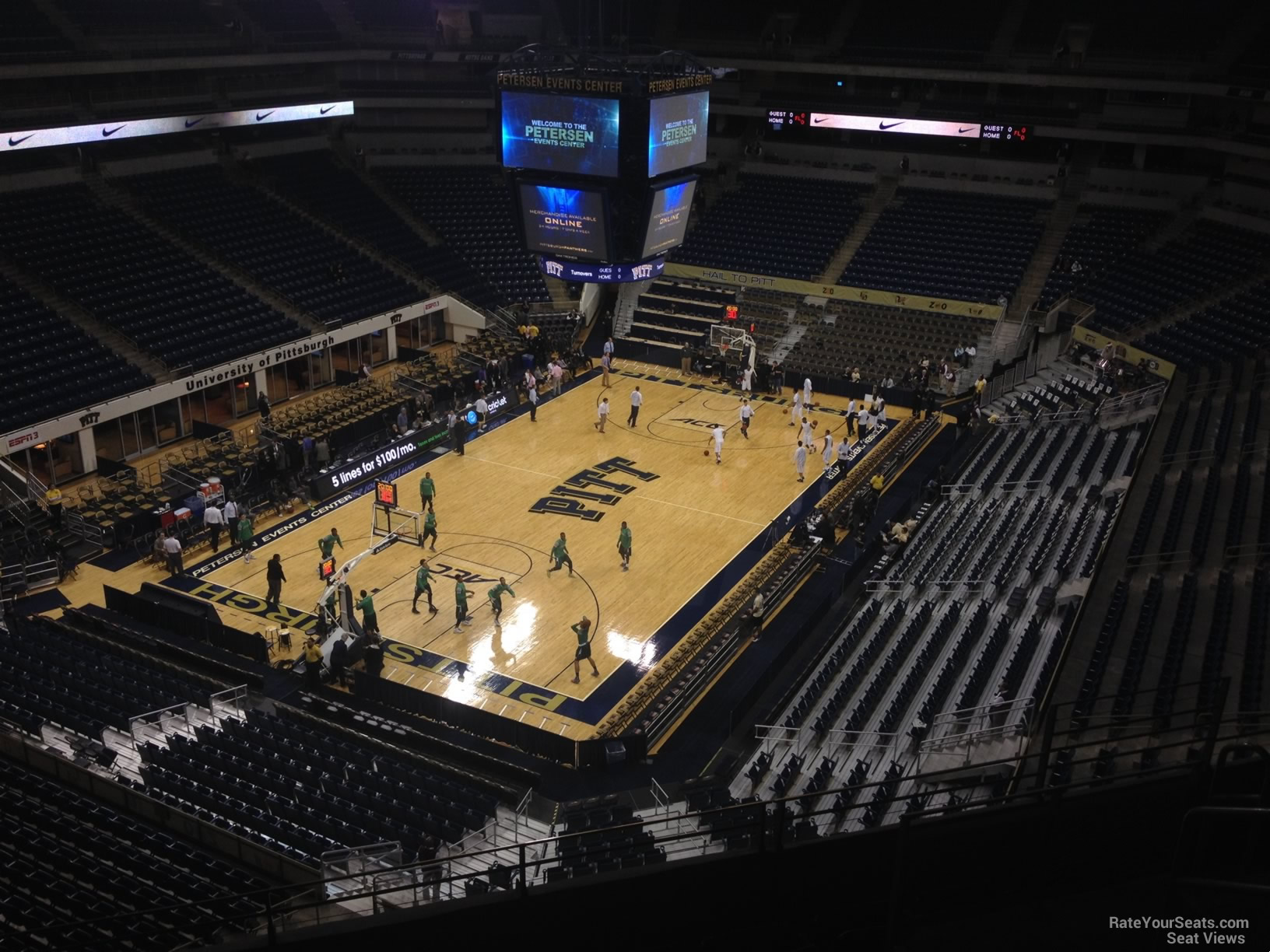 section 212, row f seat view  - petersen events center