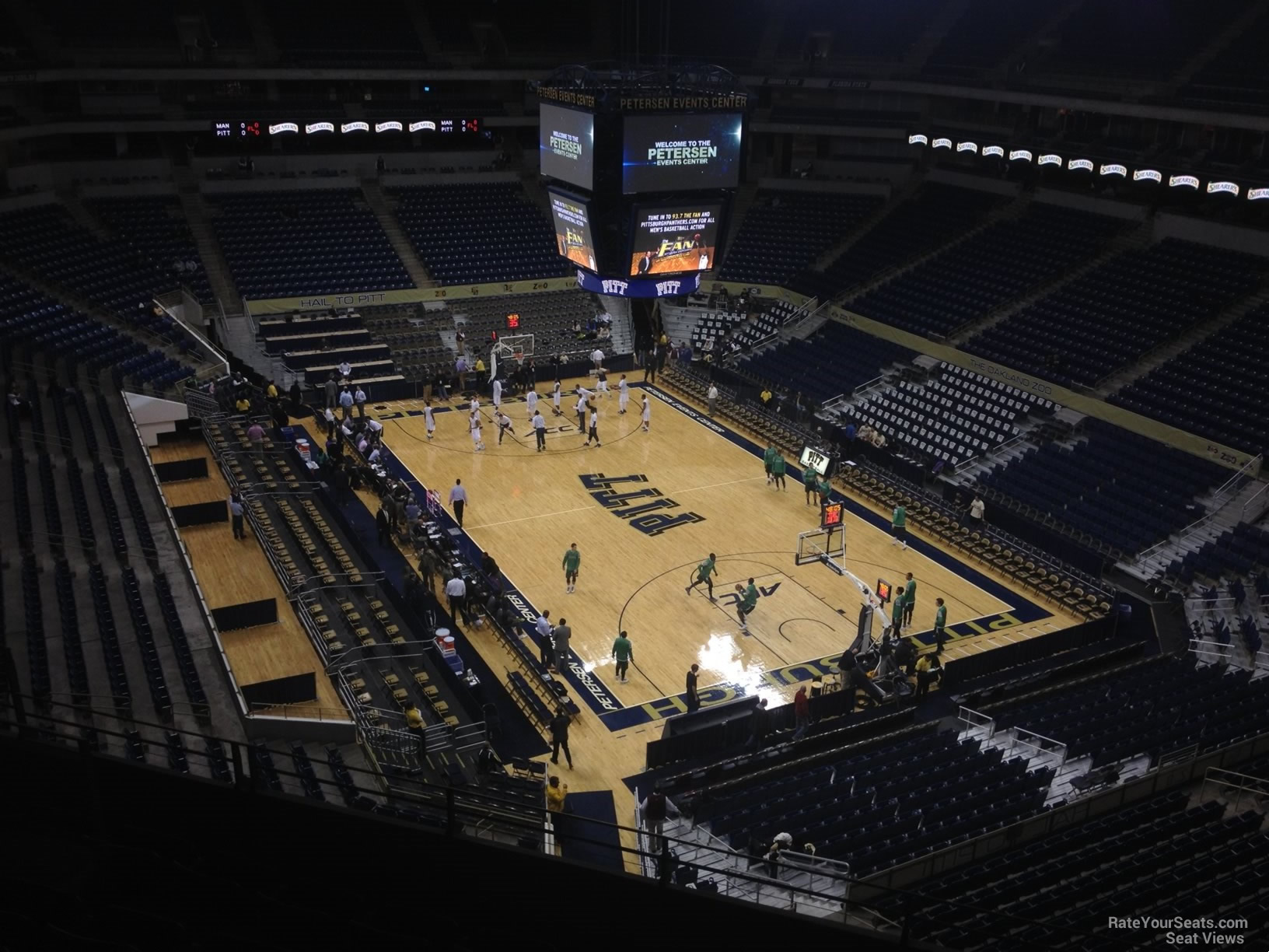 section 217, row f seat view  - petersen events center