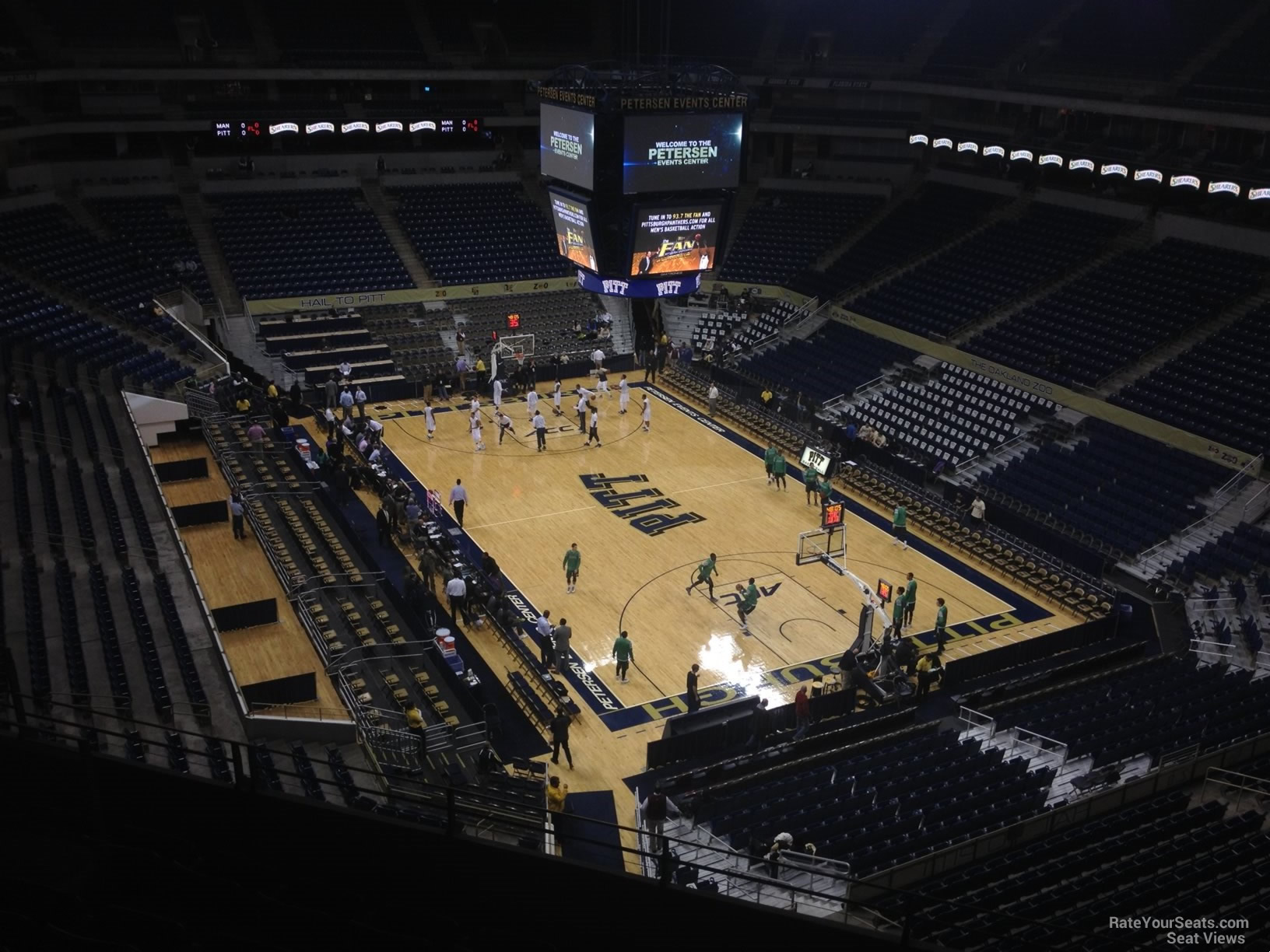 section 217, row f seat view  for basketball - petersen events center