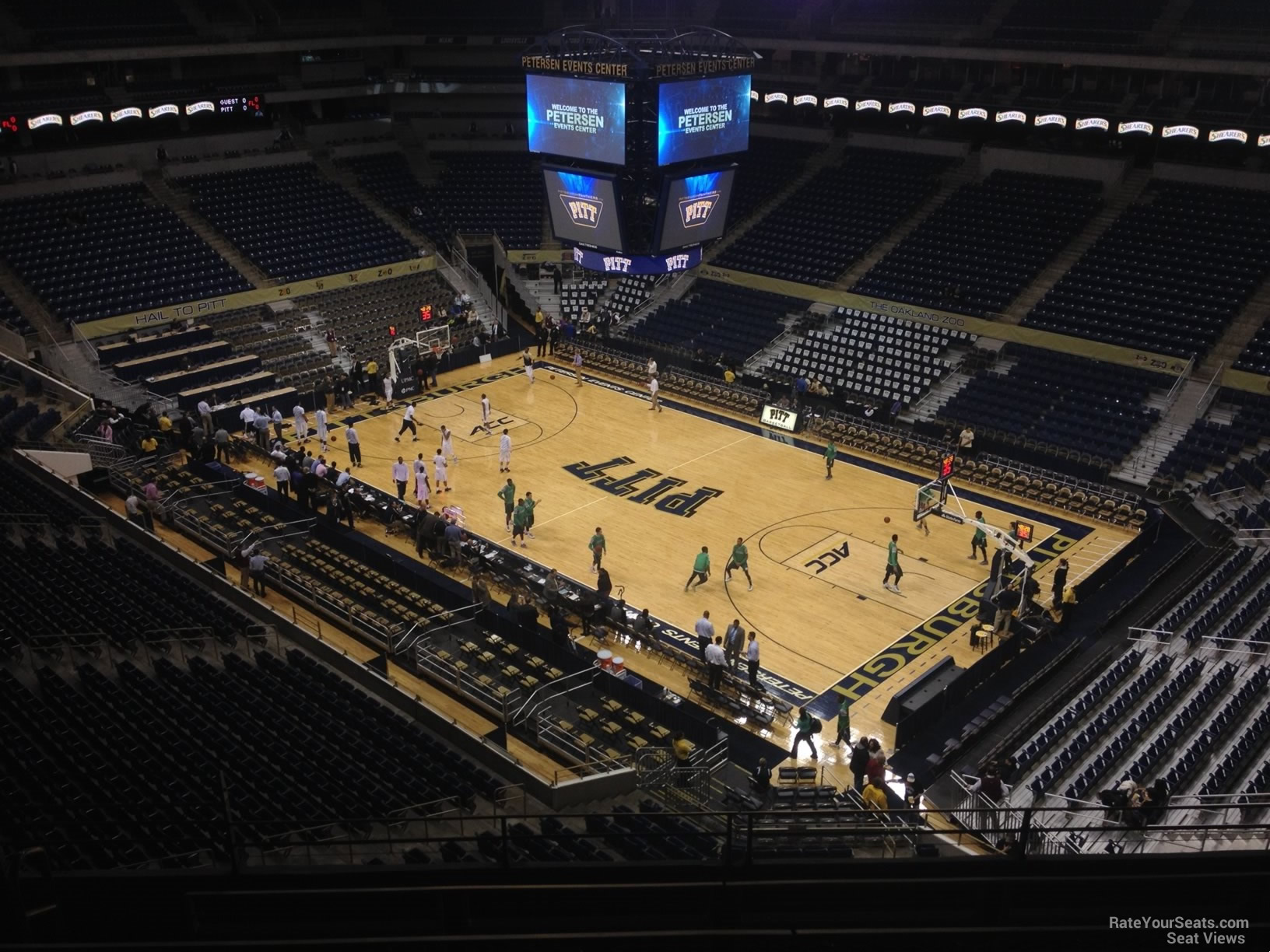 section 218, row f seat view  - petersen events center