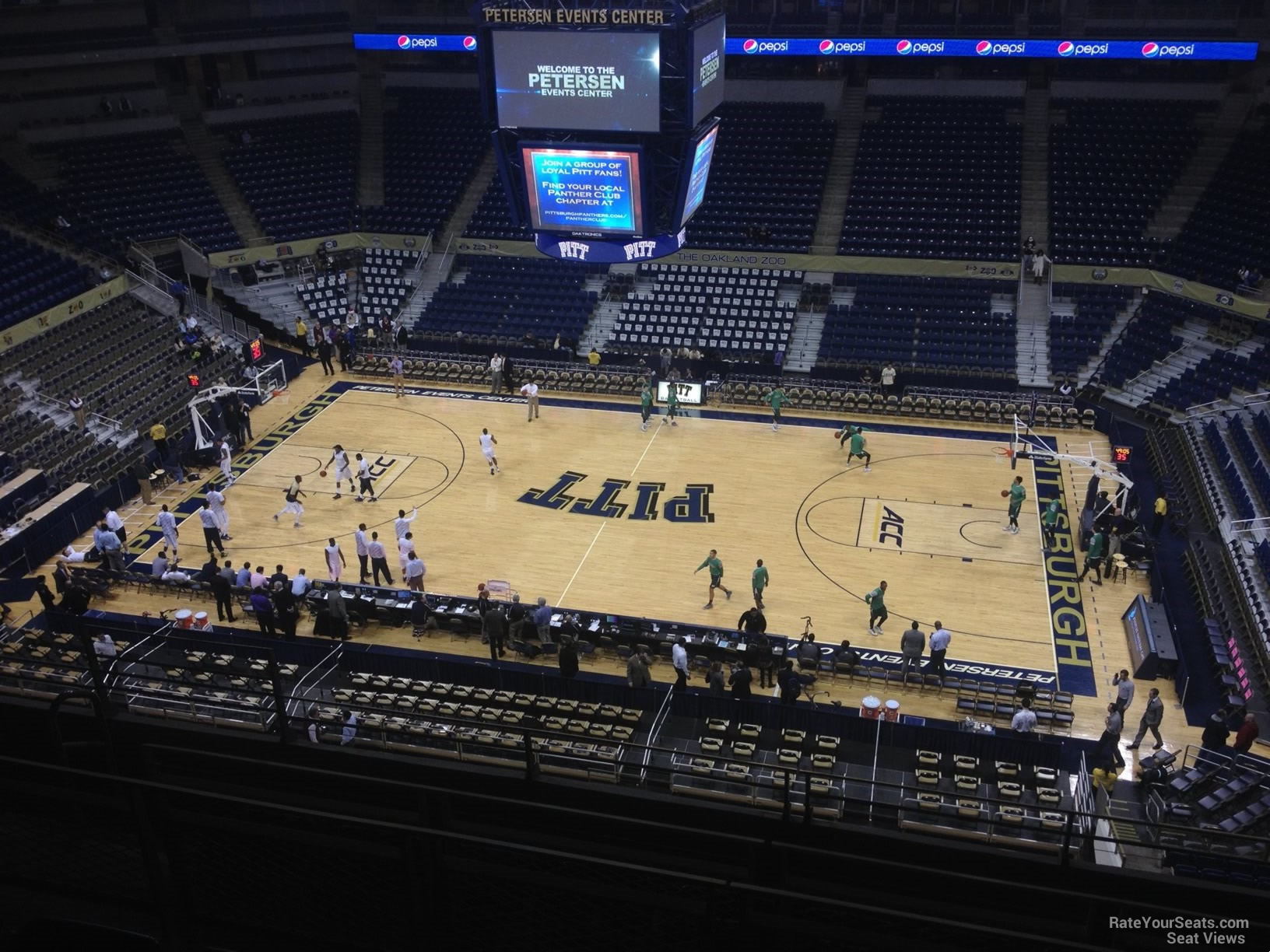 section 220, row f seat view  - petersen events center