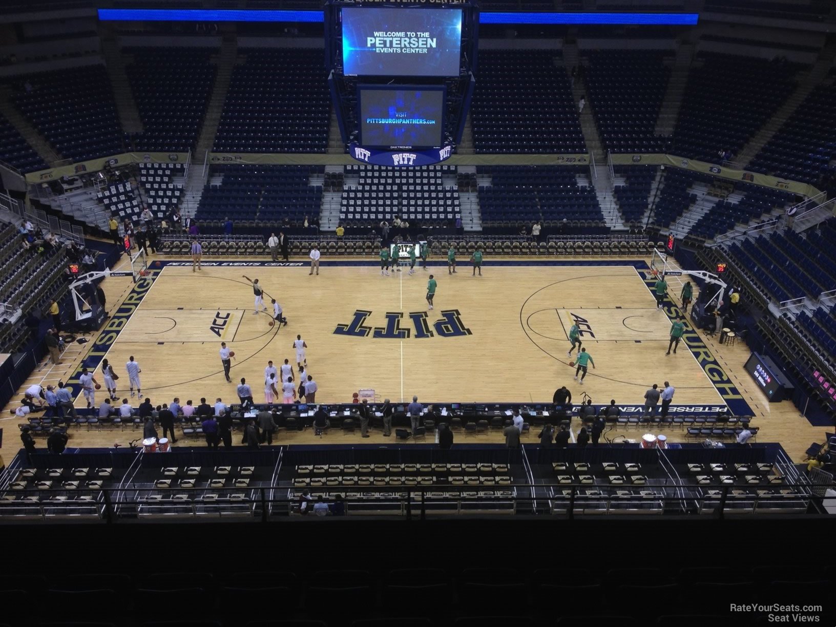 section 221, row f seat view  - petersen events center