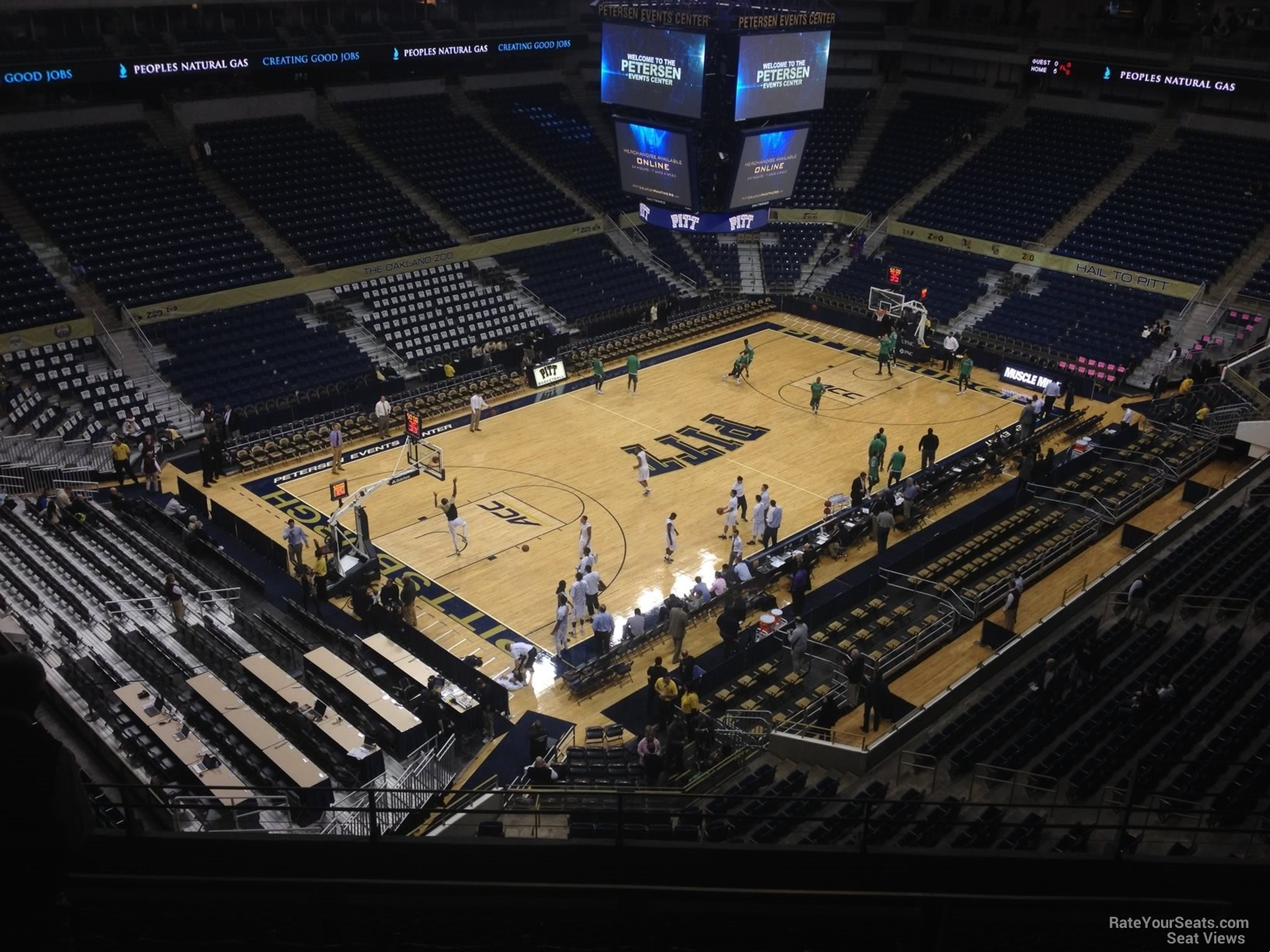 section 224, row f seat view  - petersen events center