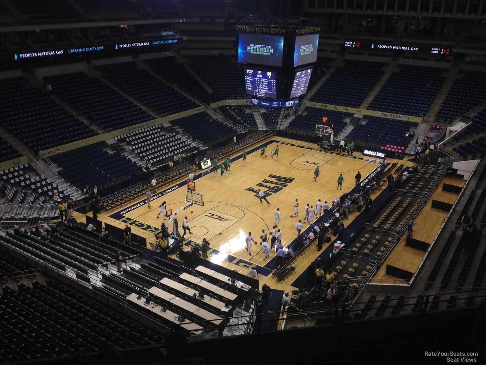 section 225, row f seat view  - petersen events center