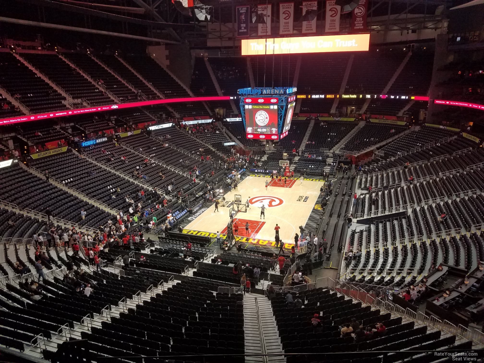 Philips Arena Section 302 Atlanta Hawks RateYourSeats philips-arena-section-304-atlanta-hawks-rateyourseats
