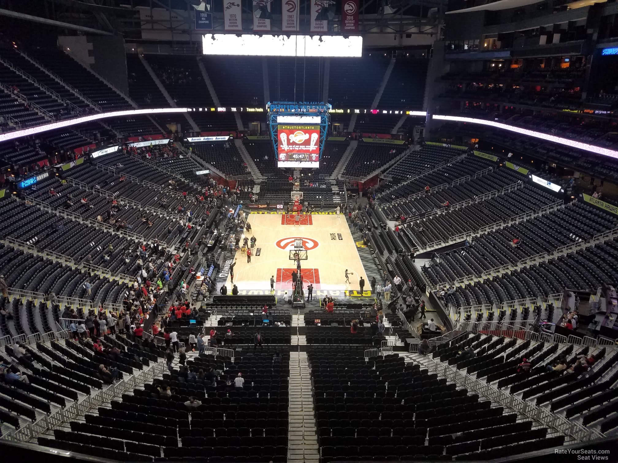 state farm arena section 303 atlanta hawks philips arena seating chart hawks