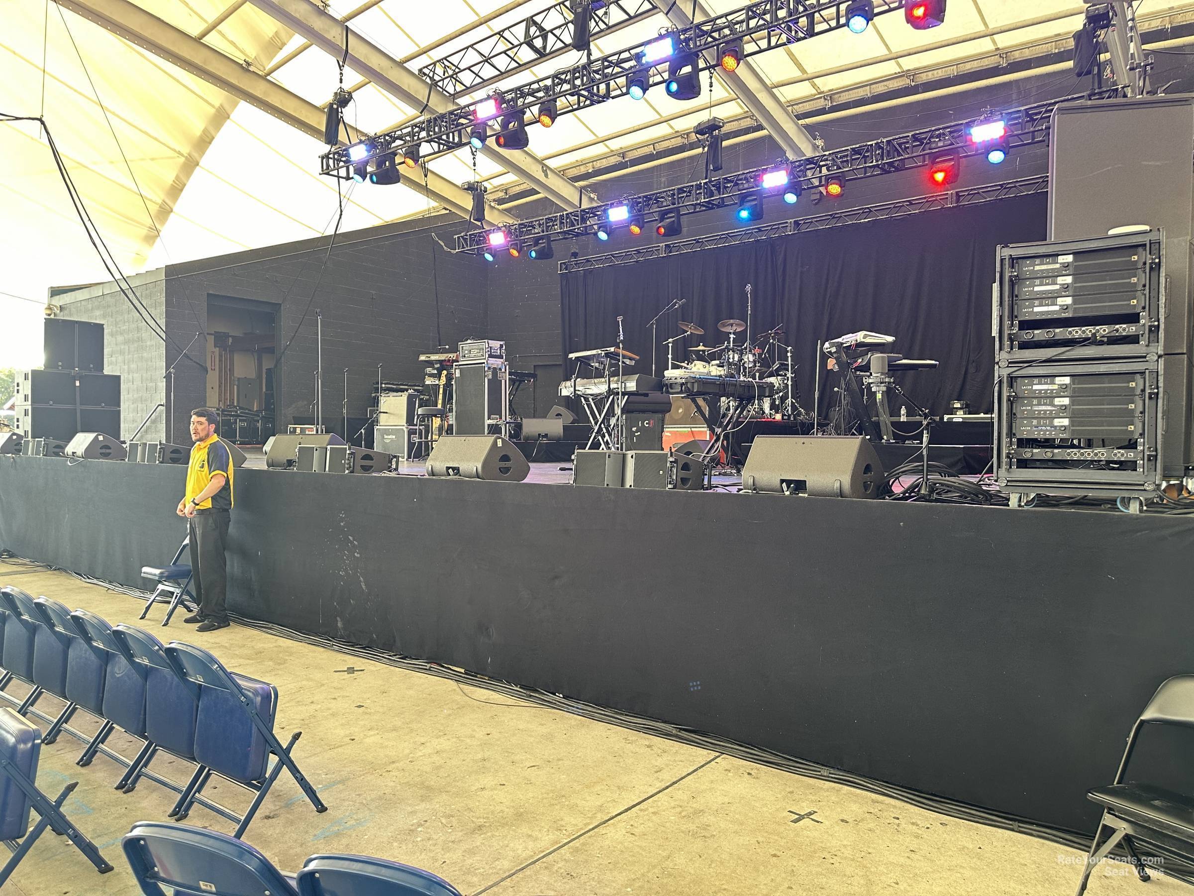 section 102, row c seat view  - pier six pavilion