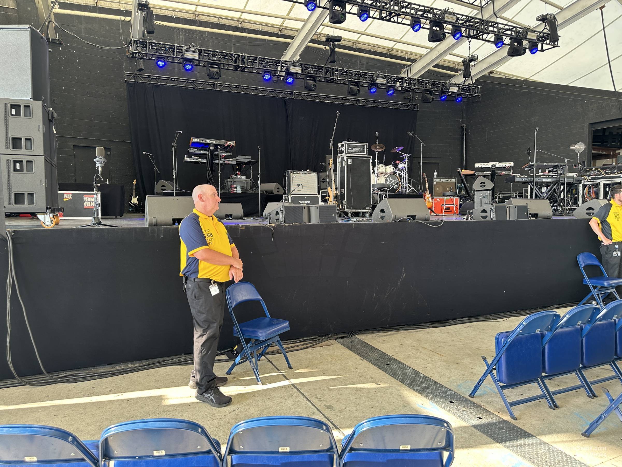 section 104, row c seat view  - pier six pavilion