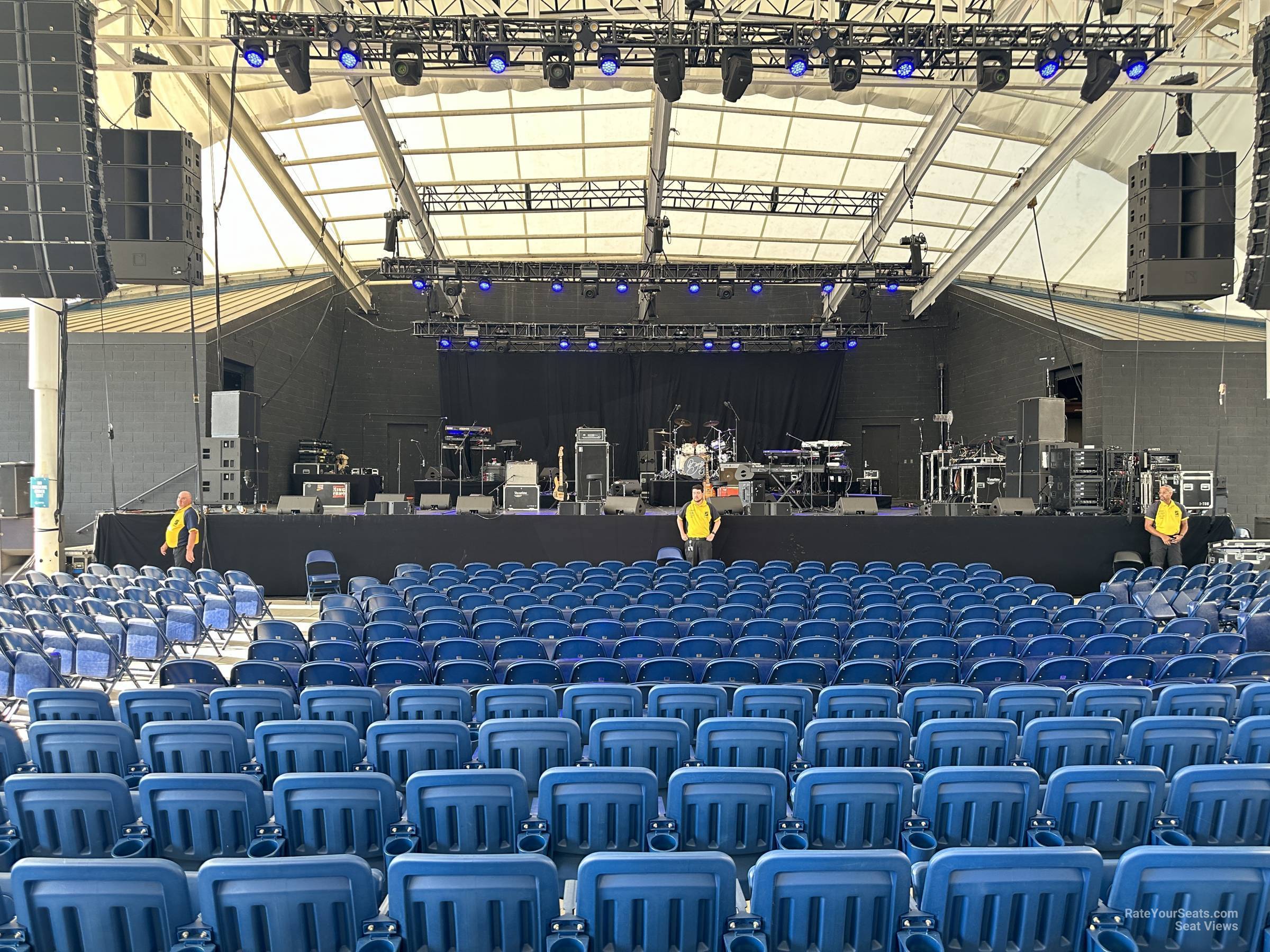 section 108, row p seat view  - pier six pavilion