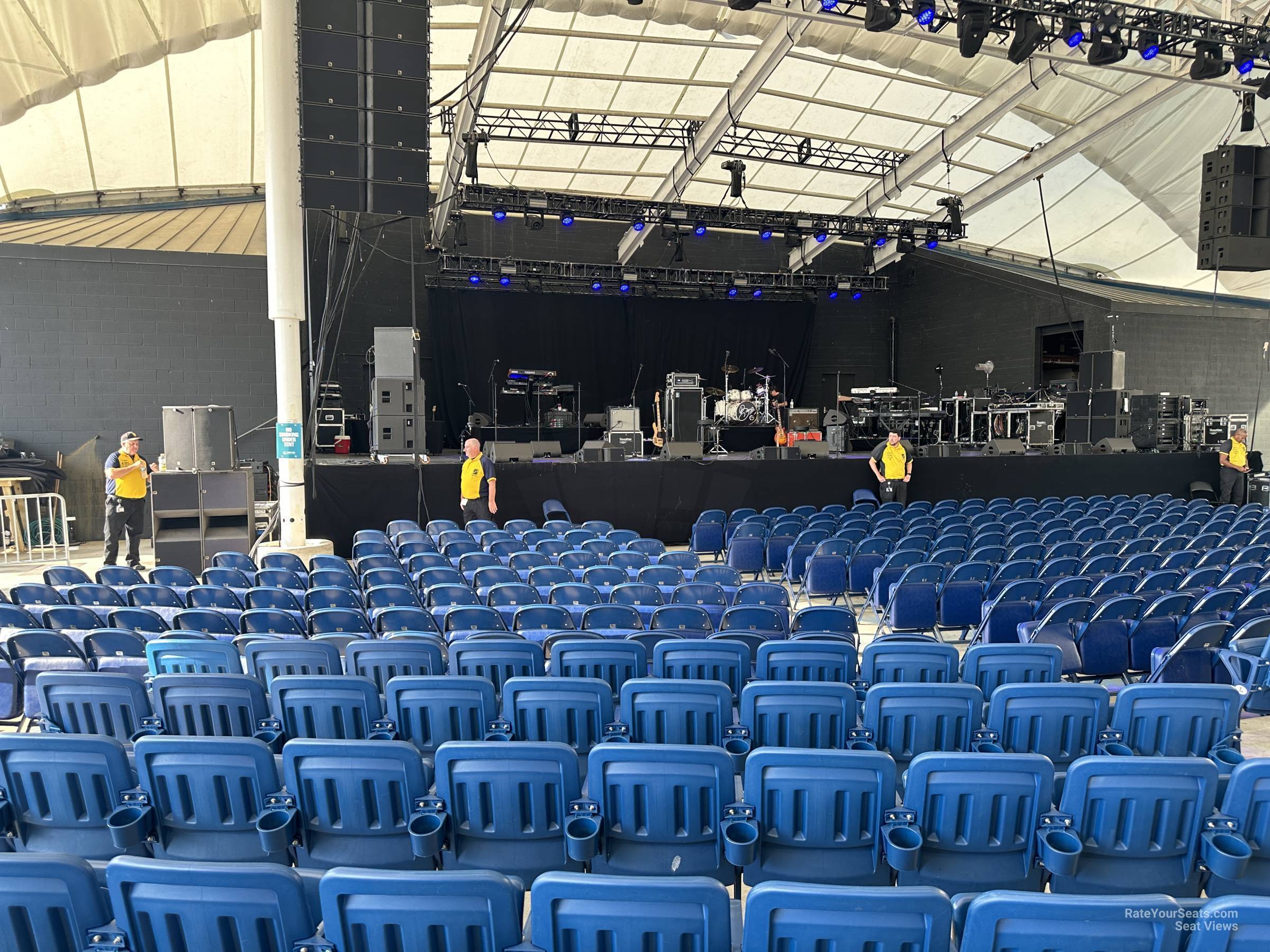 section 109, row p seat view  - pier six pavilion