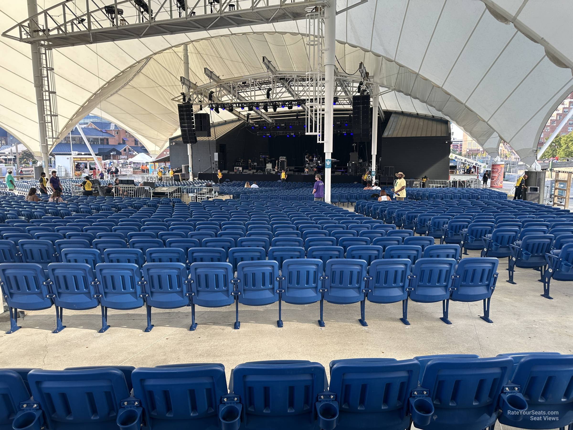 section 301, row d seat view  - pier six pavilion