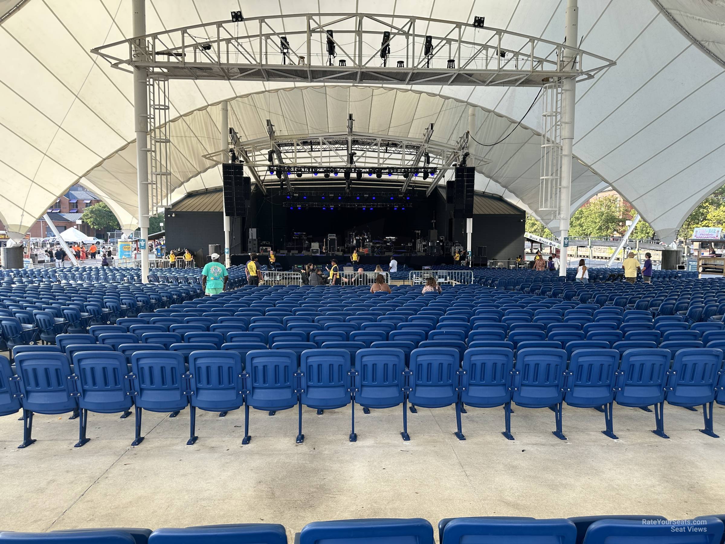 section 303, row d seat view  - pier six pavilion
