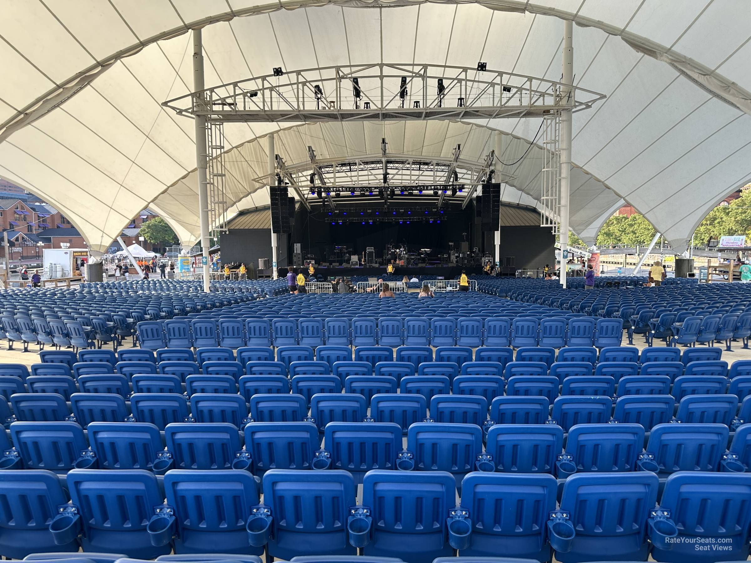 section 303, row k seat view  - pier six pavilion