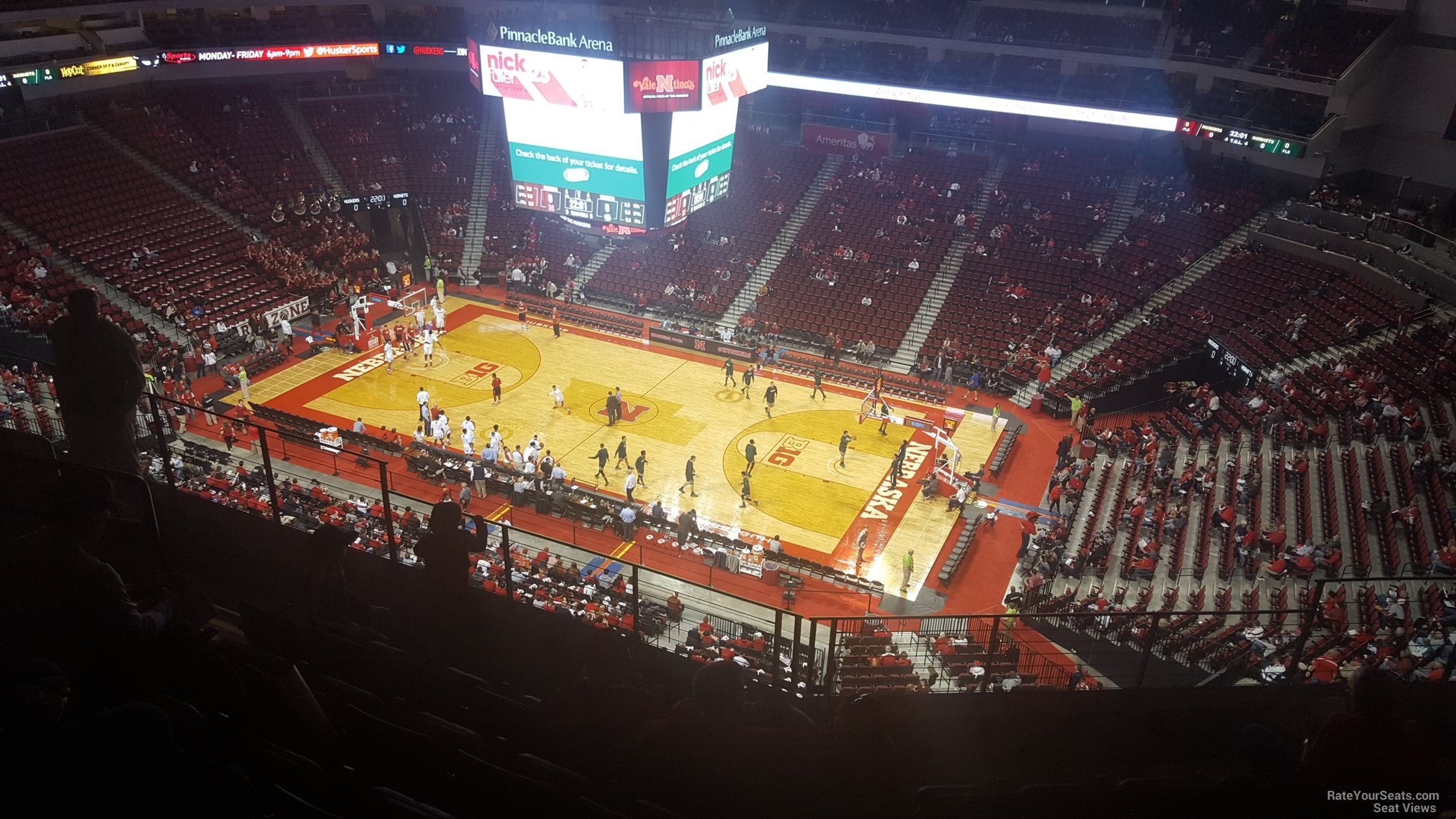 section 302, row 6 seat view  for basketball - pinnacle bank arena