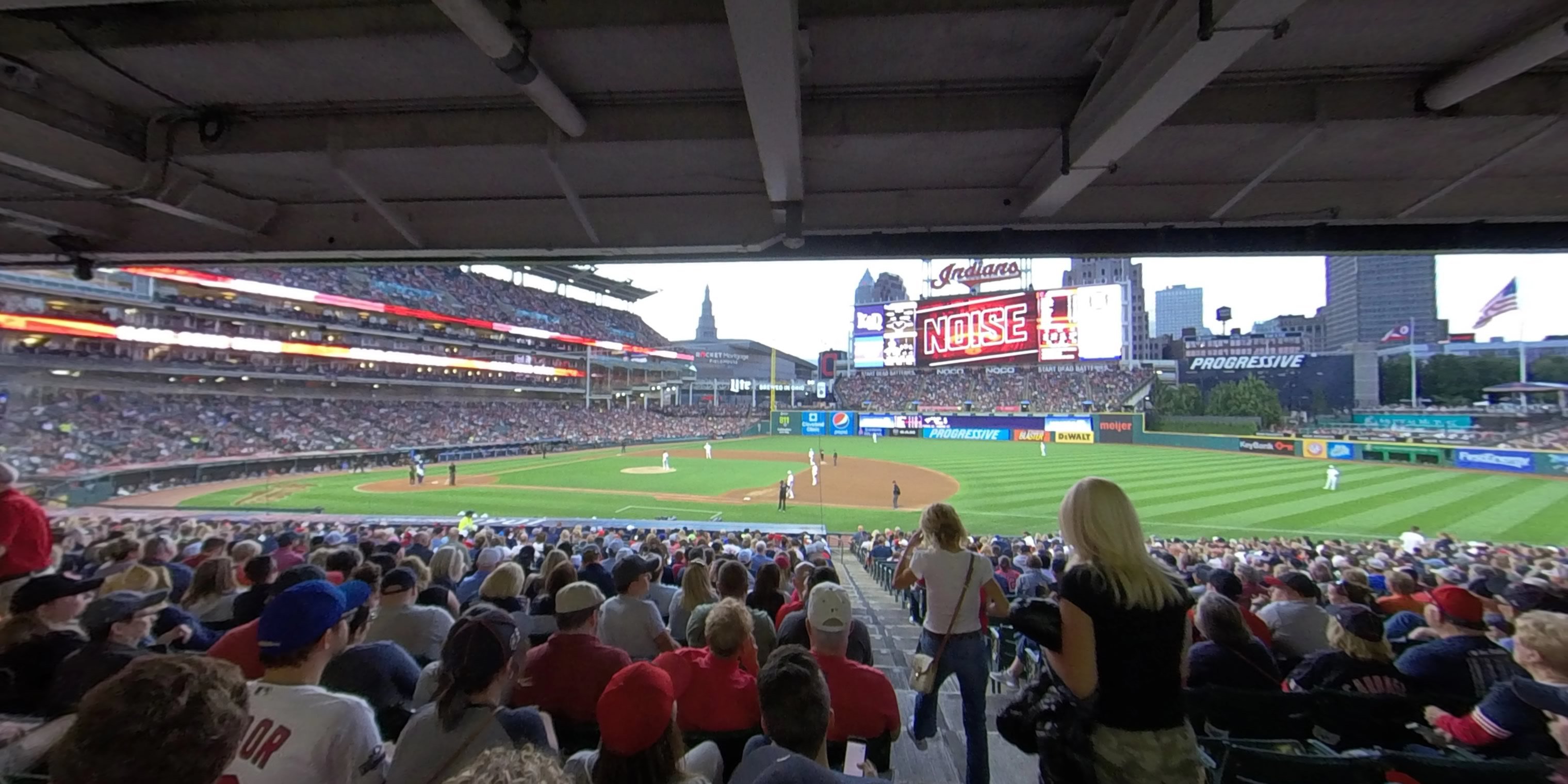 section 138 panoramic seat view  - progressive field